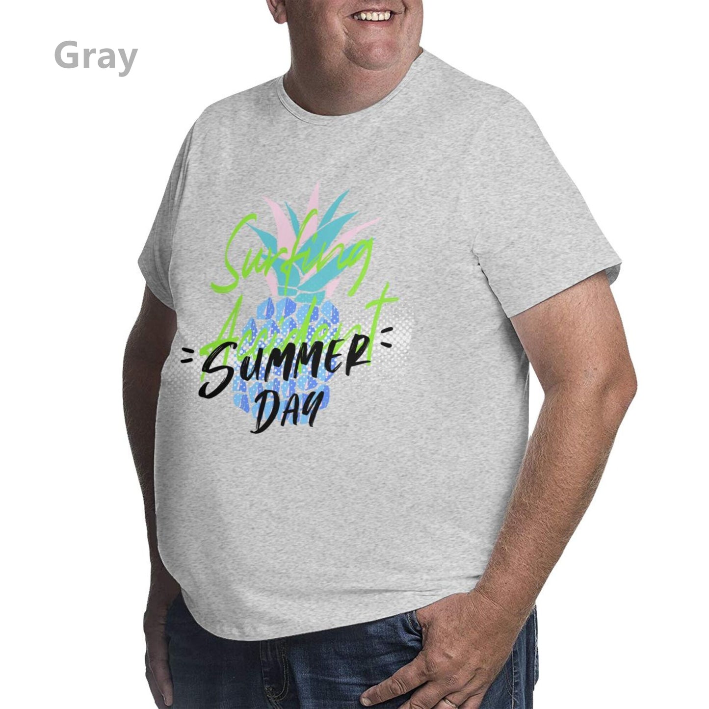 Summer Day Men's Extra Large Plus Size Oversized T Shirts