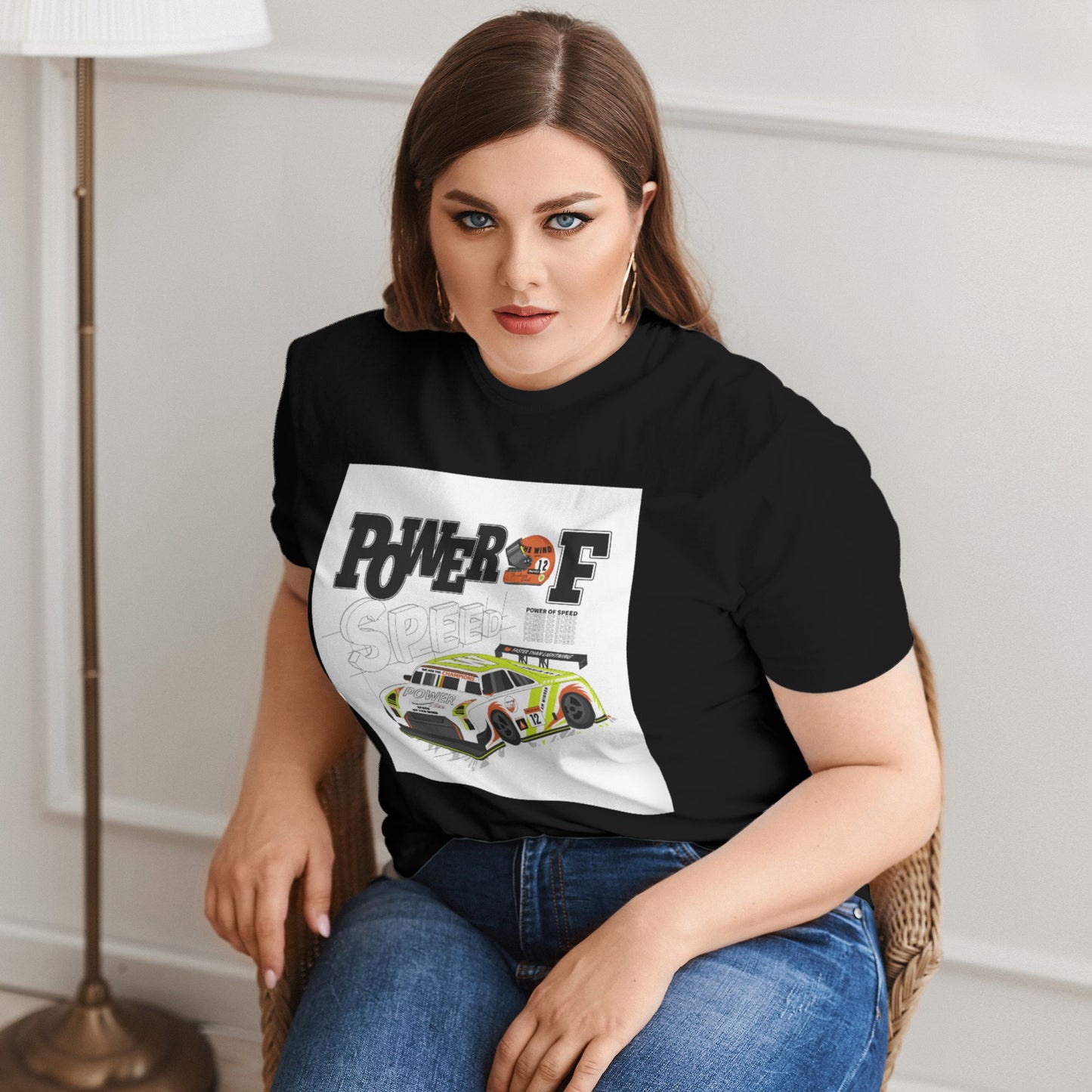Racing Extra Large Plus Size T Shirts For Women