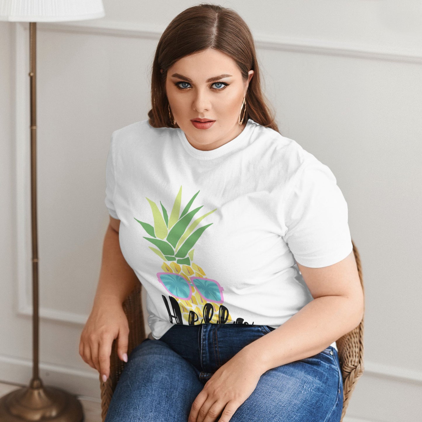Hello Summer Extra Large Plus Size T Shirts For Women