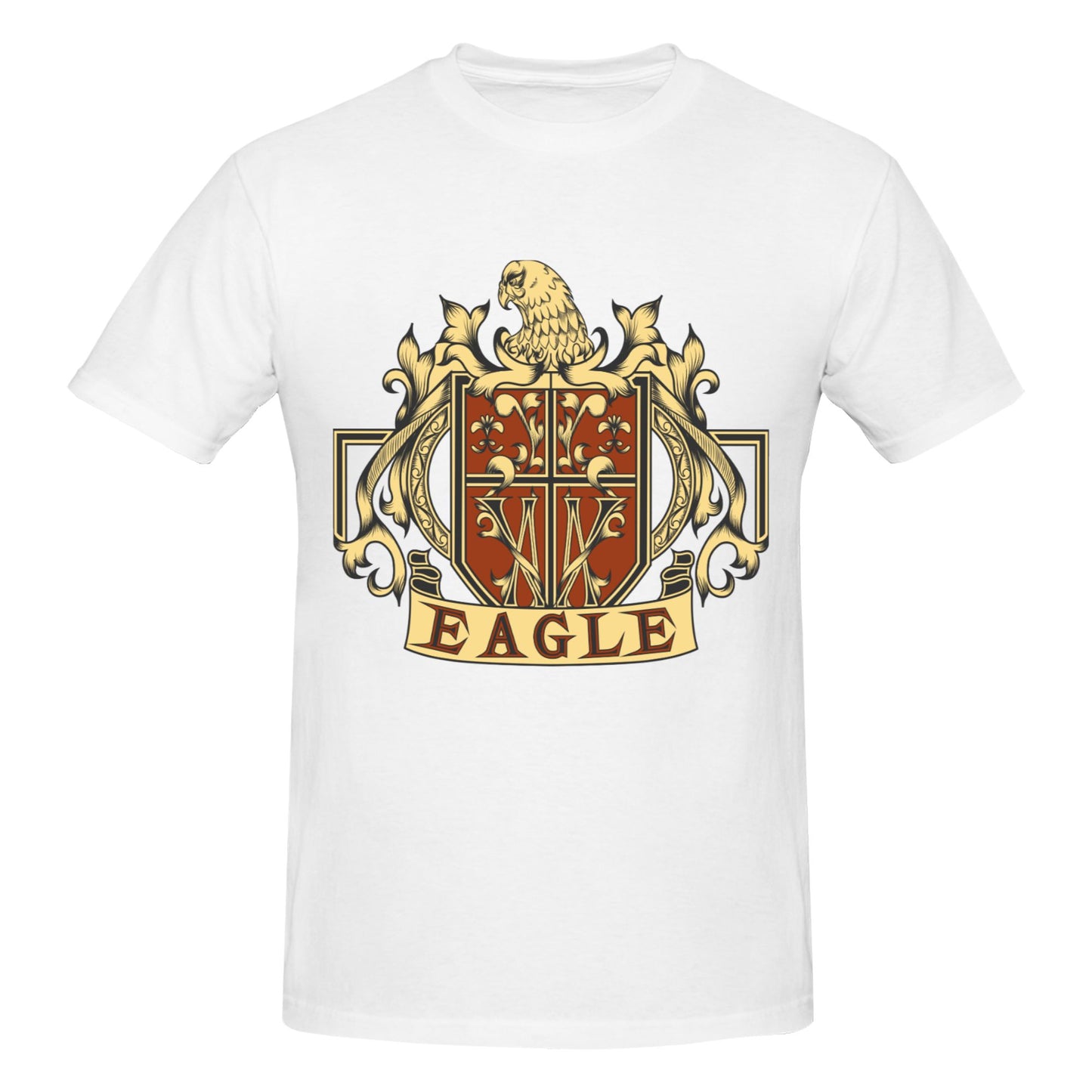 Eagle Badge Men's Short Sleeve Cotton T-Shirt