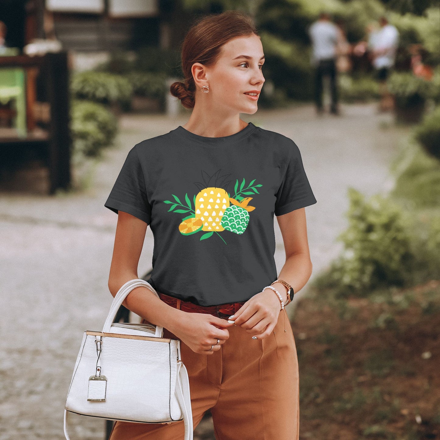 Pineapple Women's Short Sleeve Cotton T-Shirt