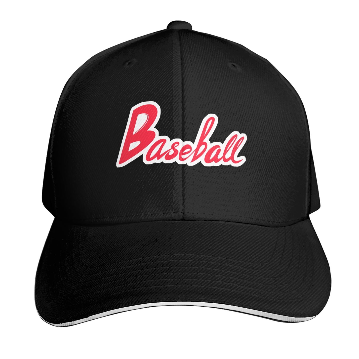 Baseball Word Design Baseball Caps For Men And Women