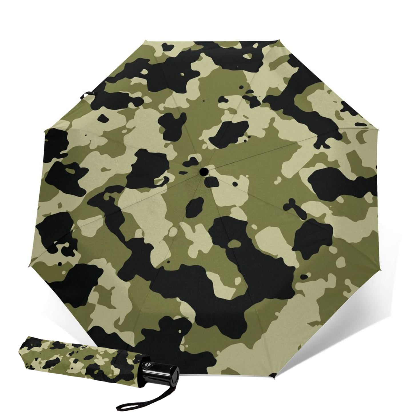 Parapluie de voyage pliable à imprimé militaire