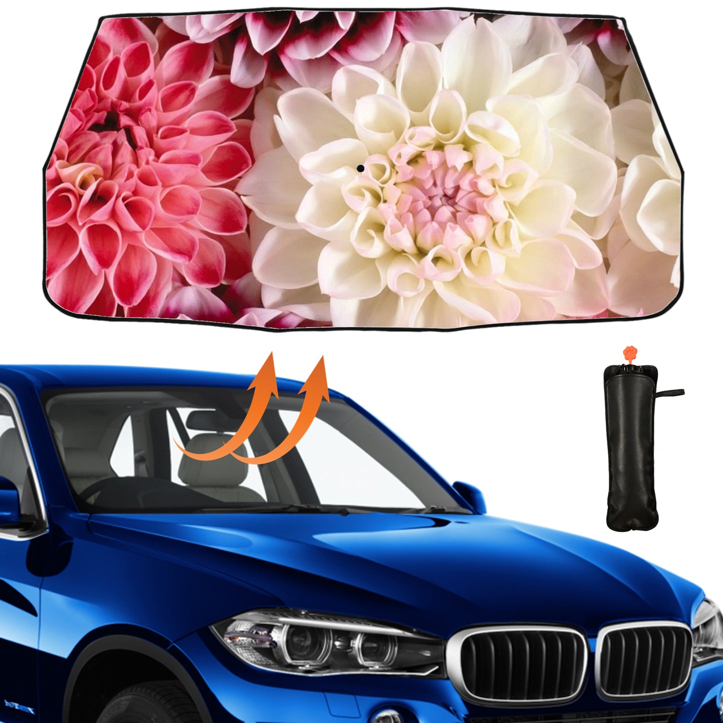 Blühende Blumen Auto Windschutzscheibenschirm