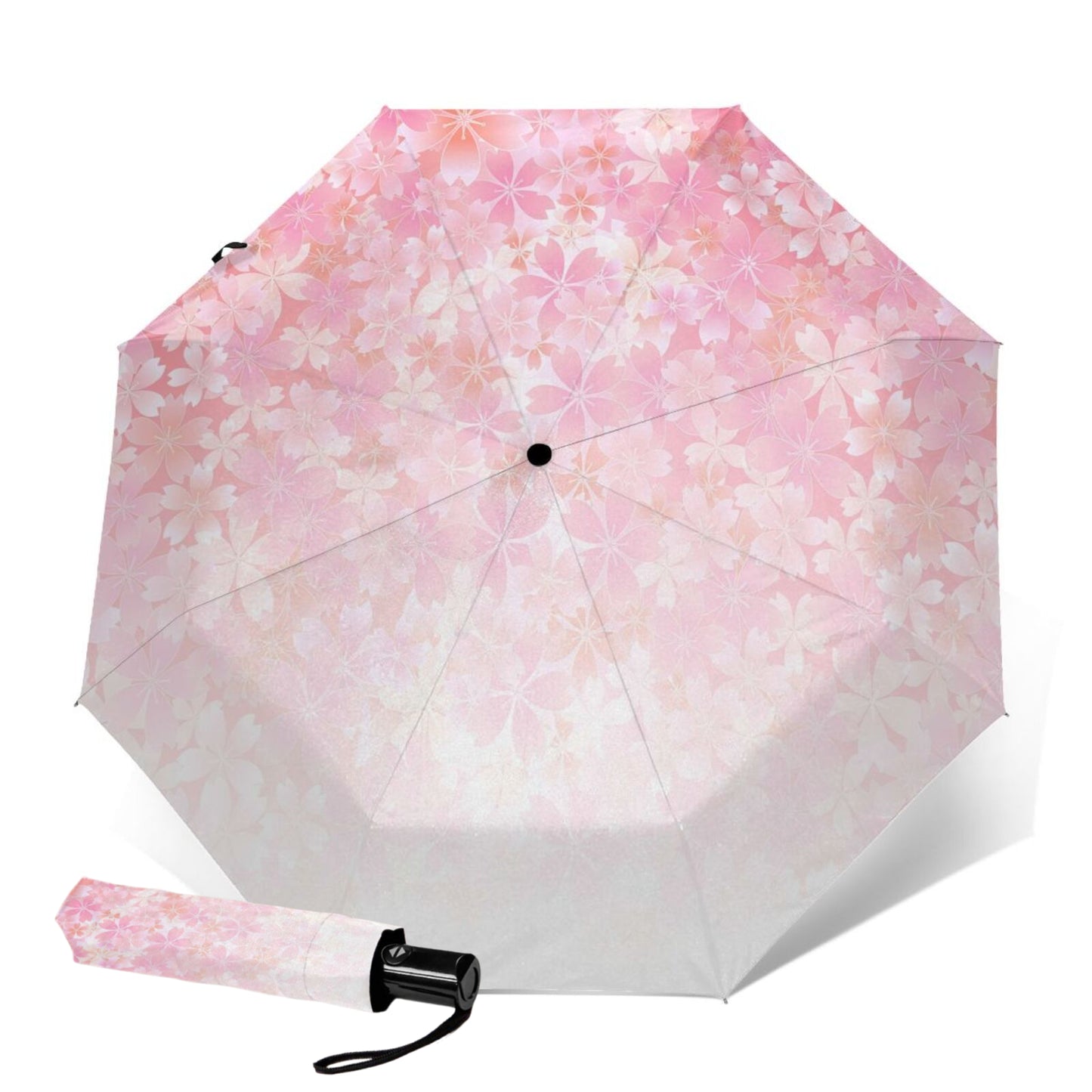 Parapluie pliant à fleurs changeantes de couleur