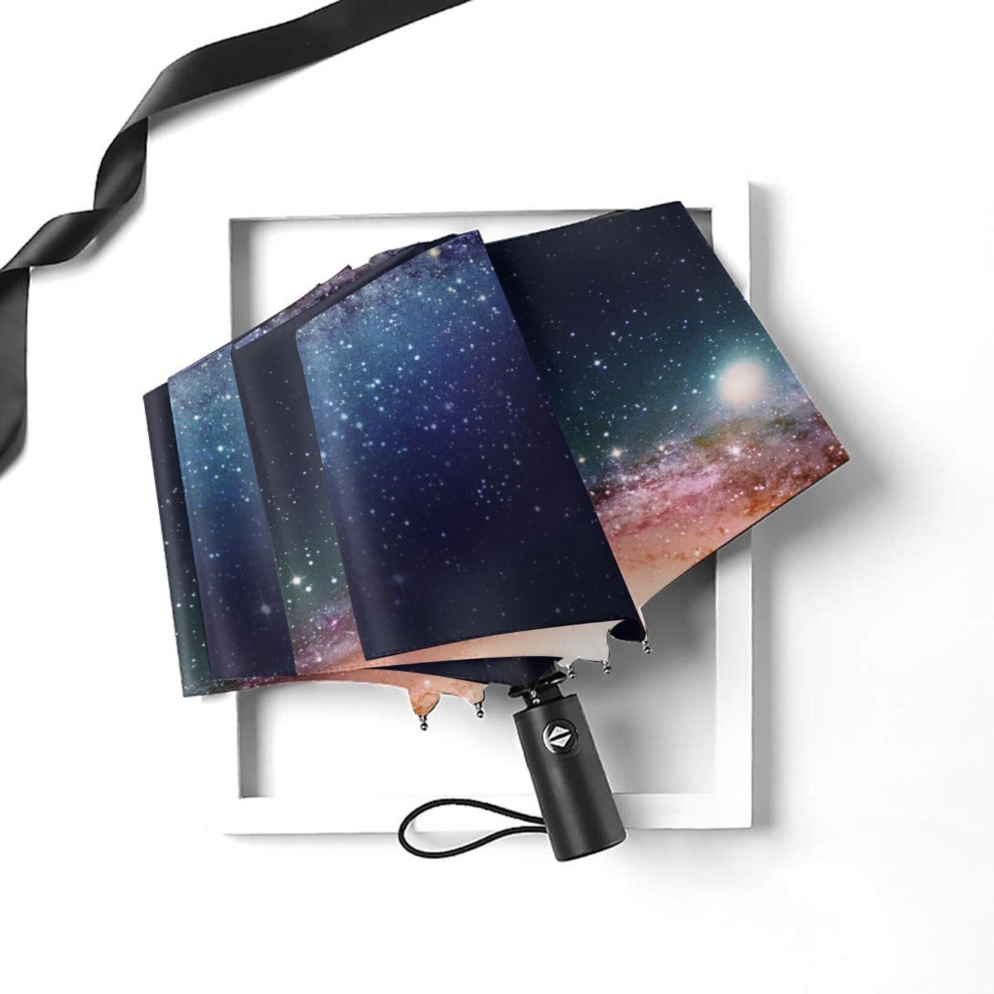 Petit parapluie automatique au design nuit étoilée