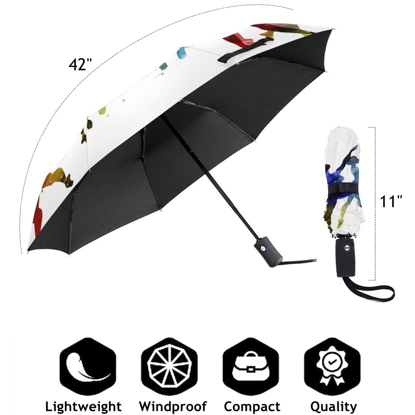 Parapluie de voyage pliable Ballerine dansante