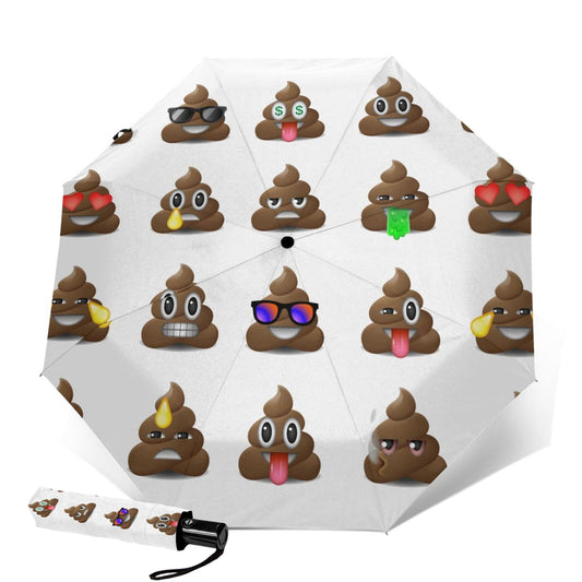 Lustiger bedruckter kompakter Reiseschirm