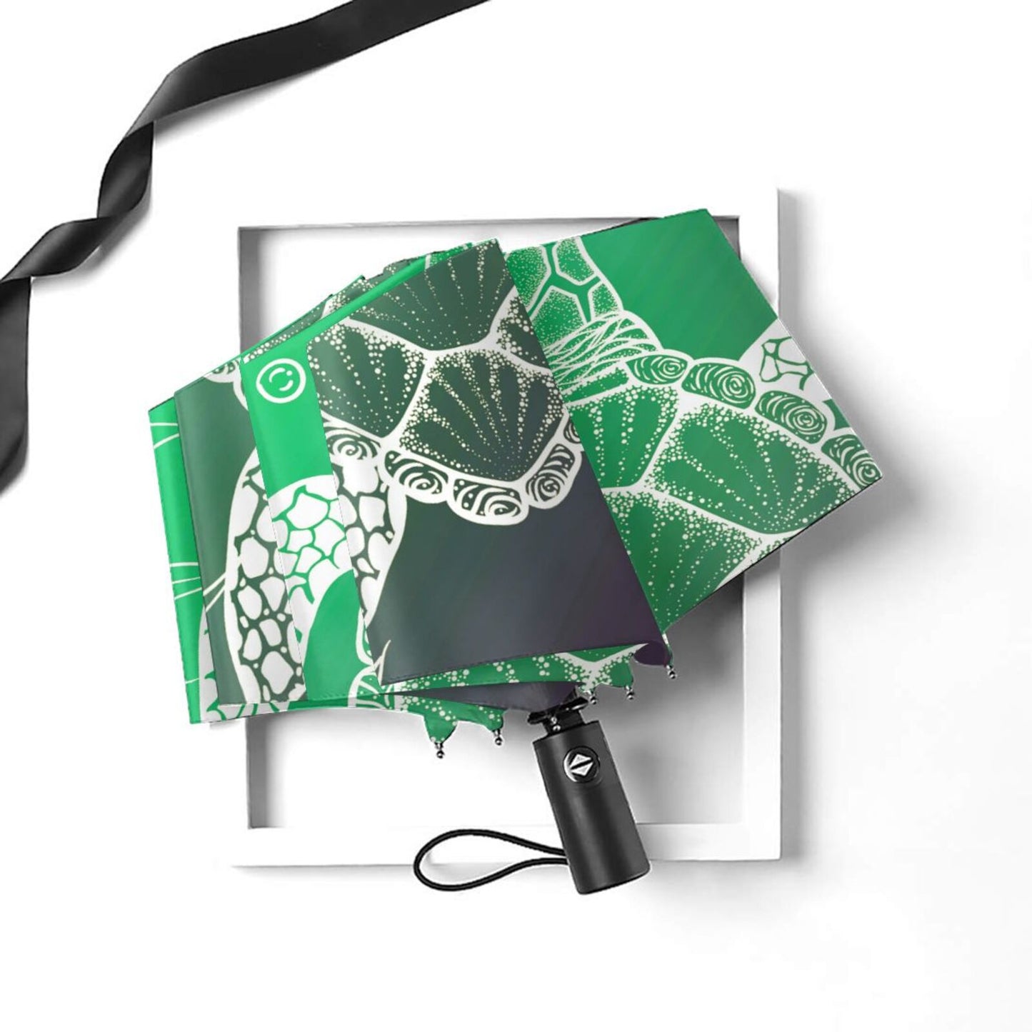 Petit parapluie de voyage pliable tortue de mer