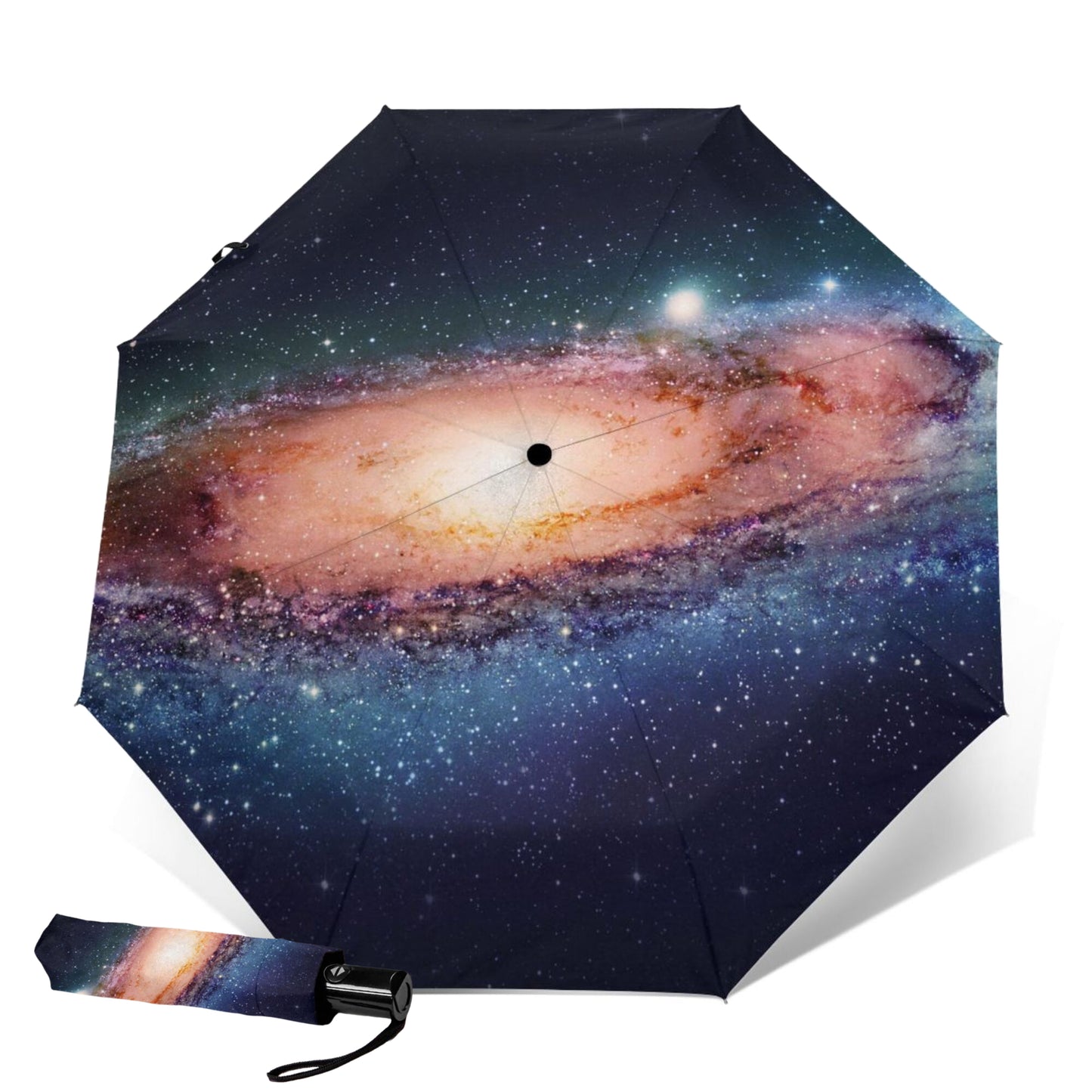 Petit parapluie automatique au design nuit étoilée