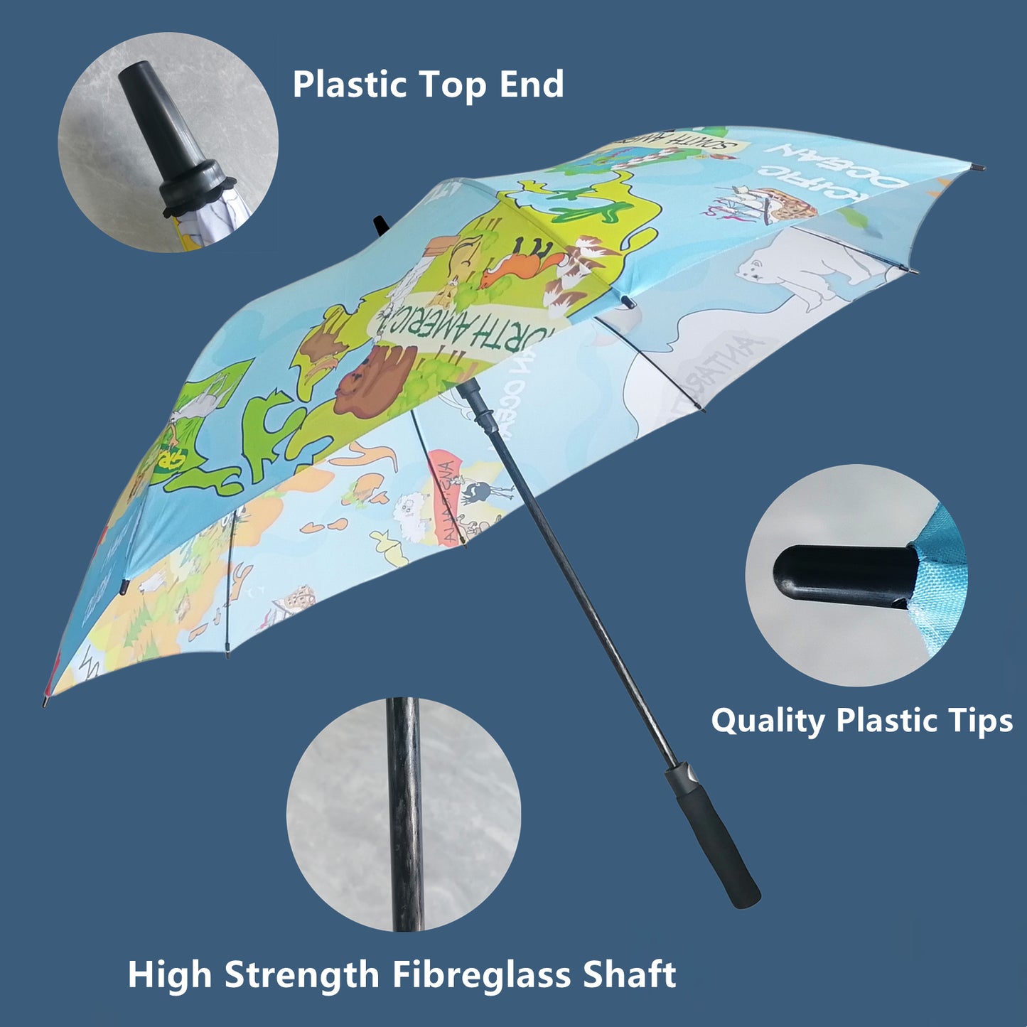 Parapluies de golf personnalisés avec impression couleur