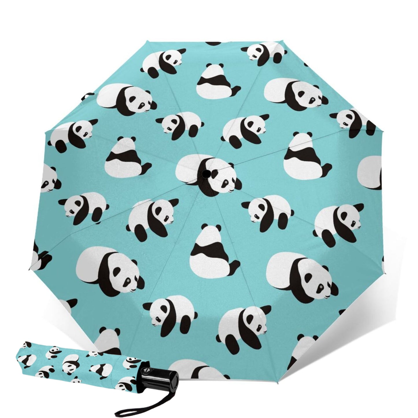 Mini parapluie pliant Panda roux