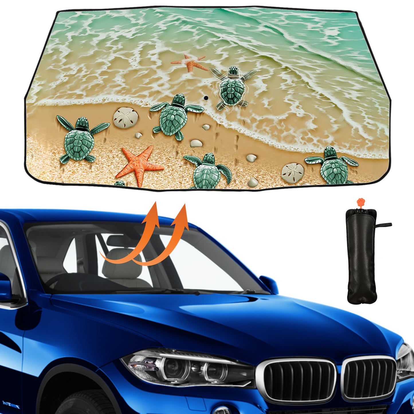 Schildkröte Auto-Sonnenschutz Windschutzscheiben-Regenschirm
