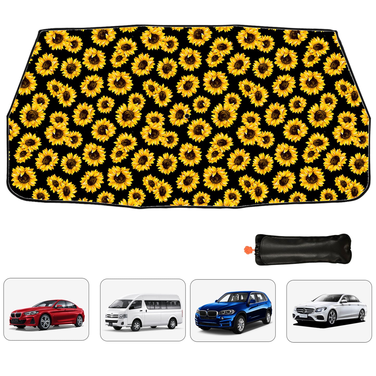 Pare-soleil de pare-brise de voiture classique tournesol