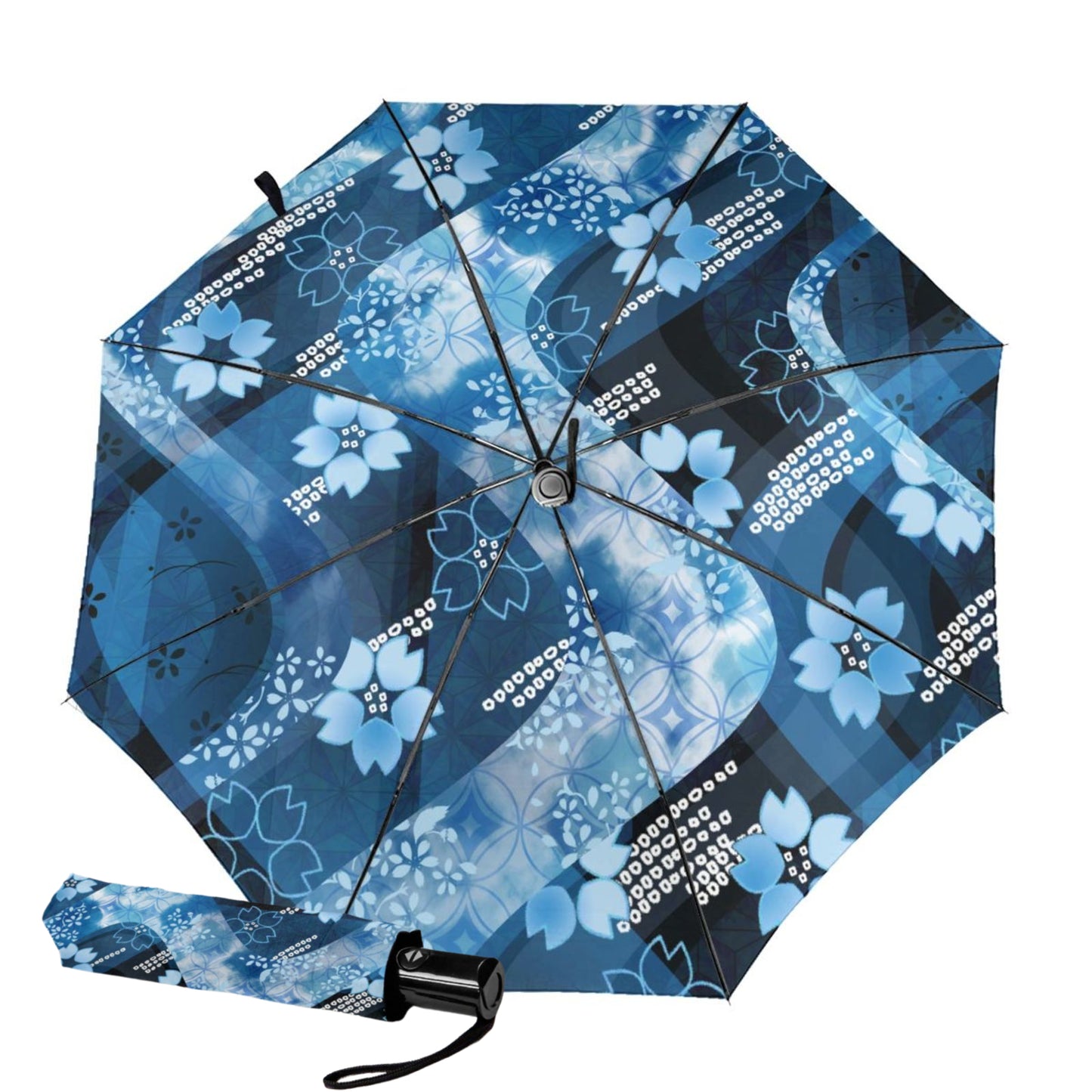 Kleiner Reiseschirm mit Designdruck innen