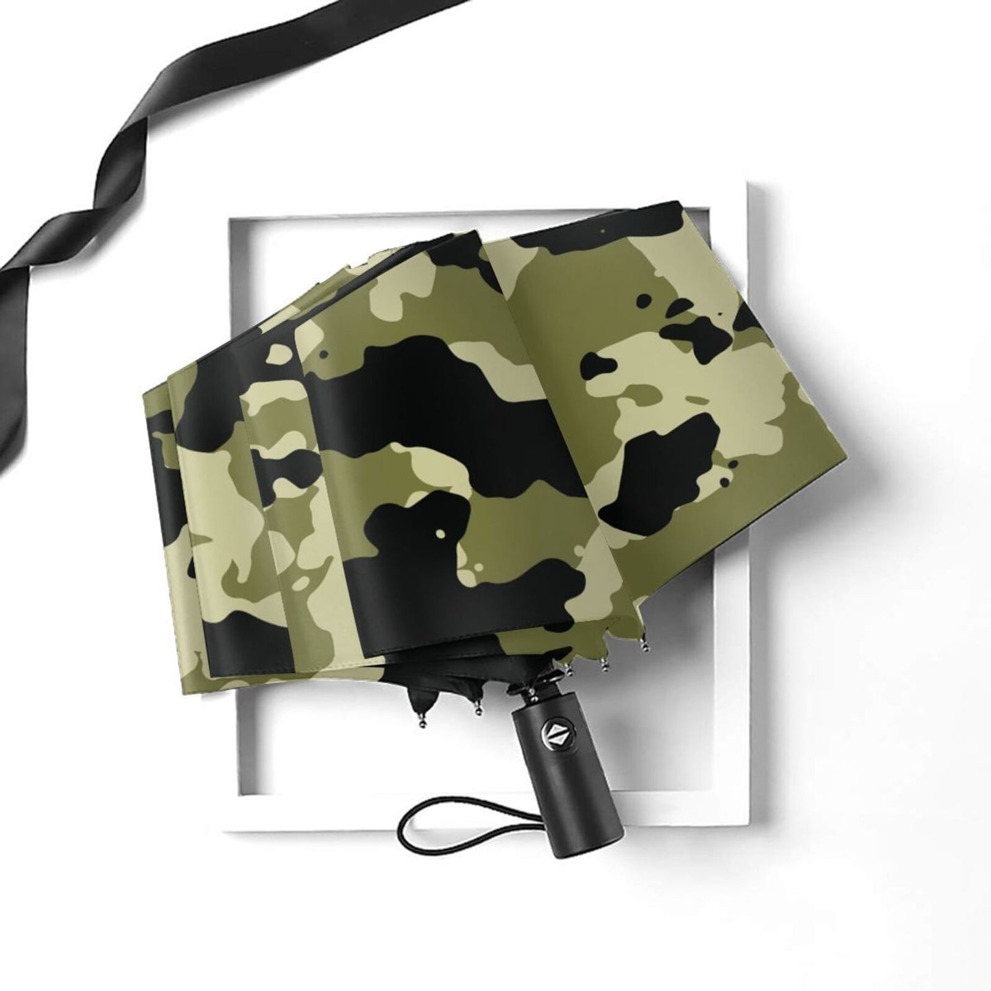 Parapluie de voyage pliable à imprimé militaire