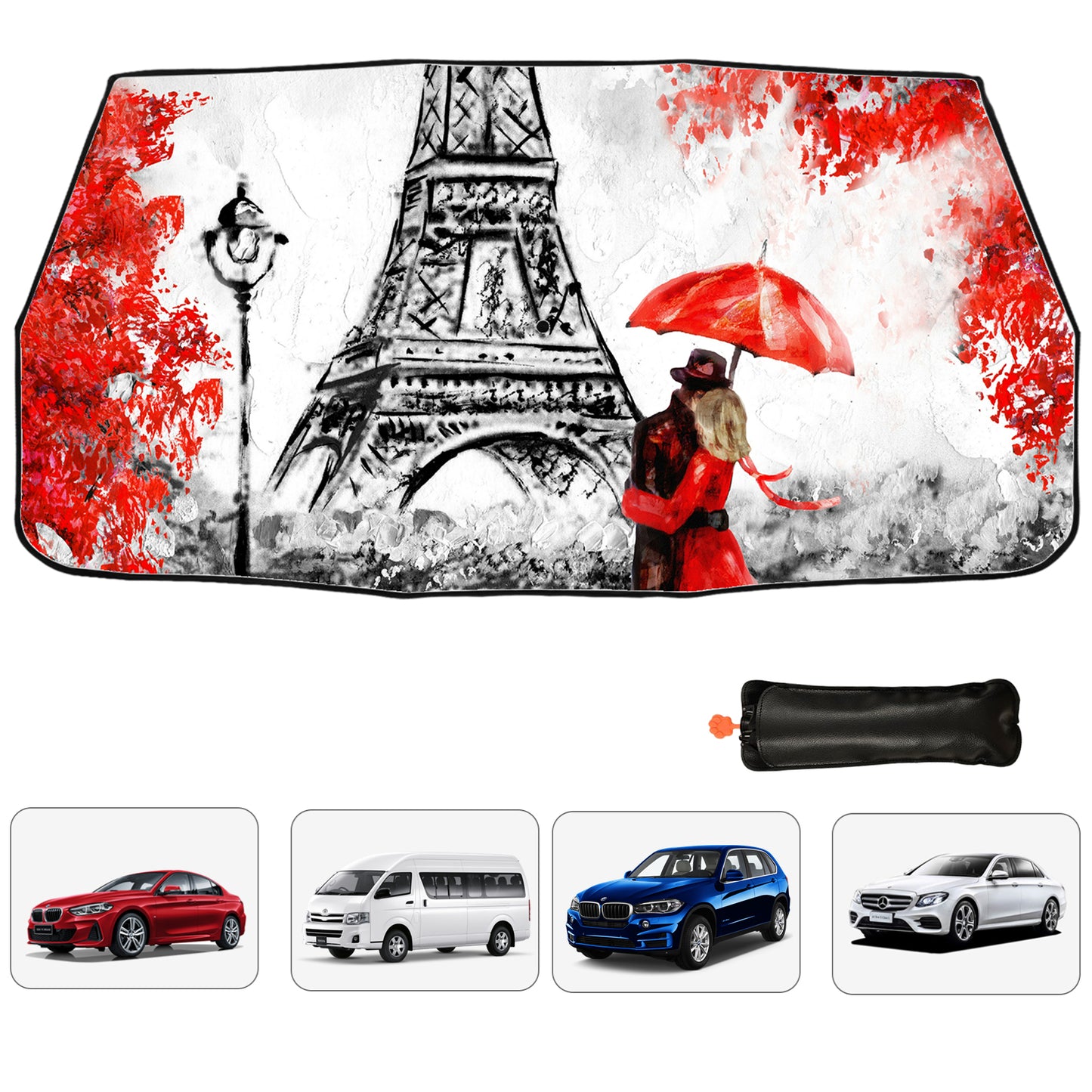 Paris Lovers Auto-Sonnenschutz für die Windschutzscheibe