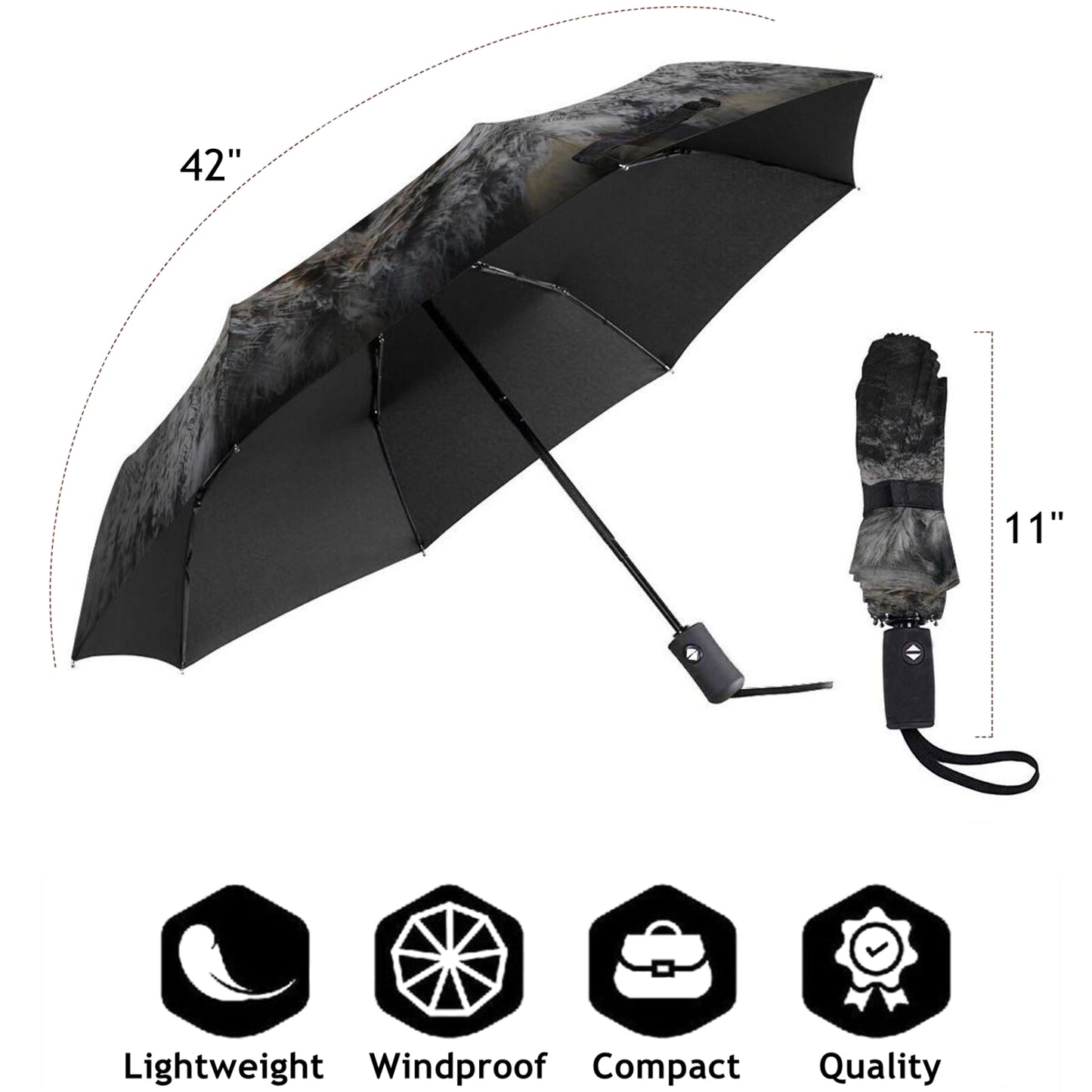Petit parapluie de voyage compact Hawkeye