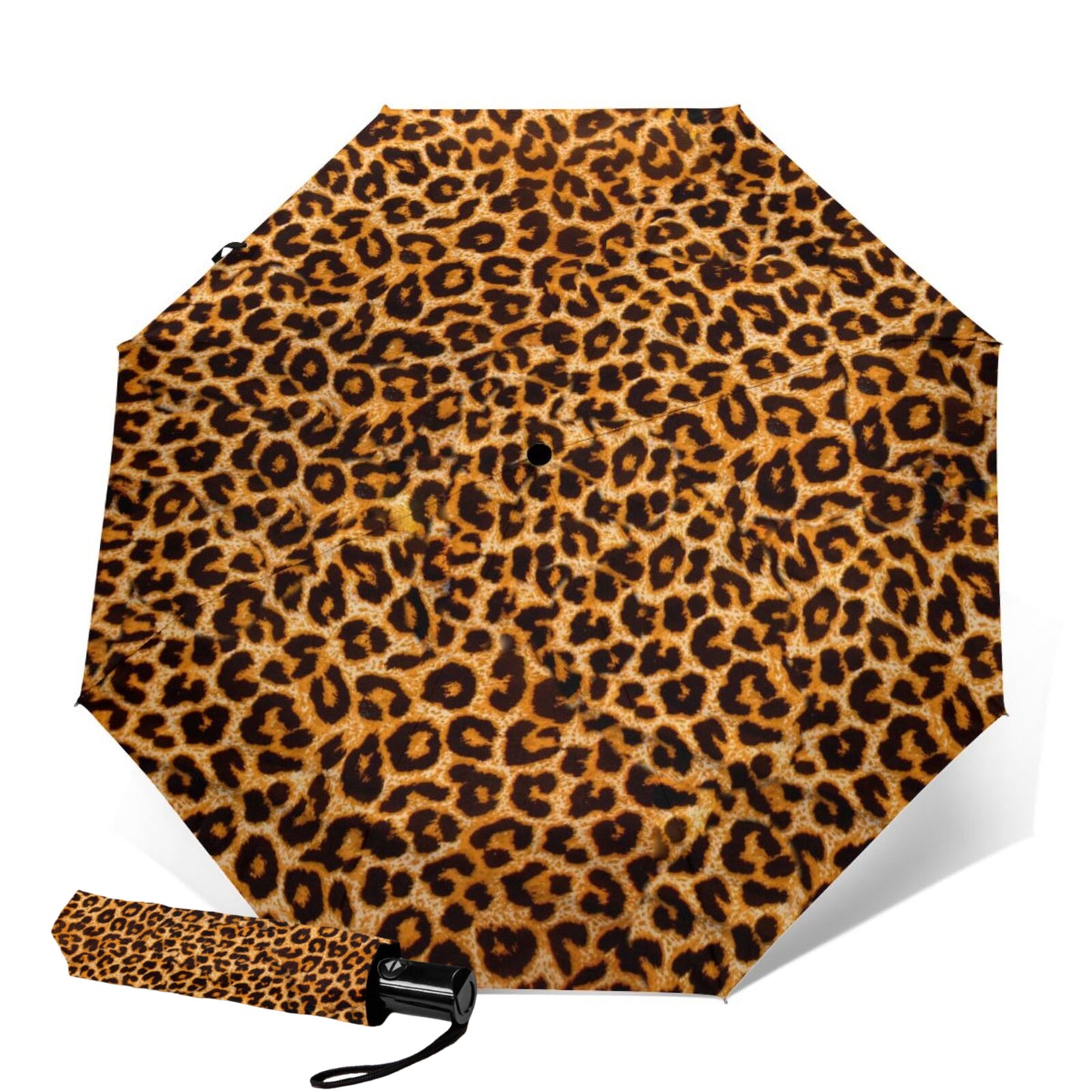 Parapluie de voyage compact classique léopard
