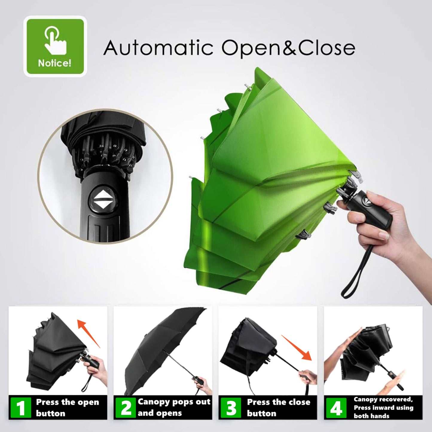 Parapluie pliable en forme de grenouille amusante