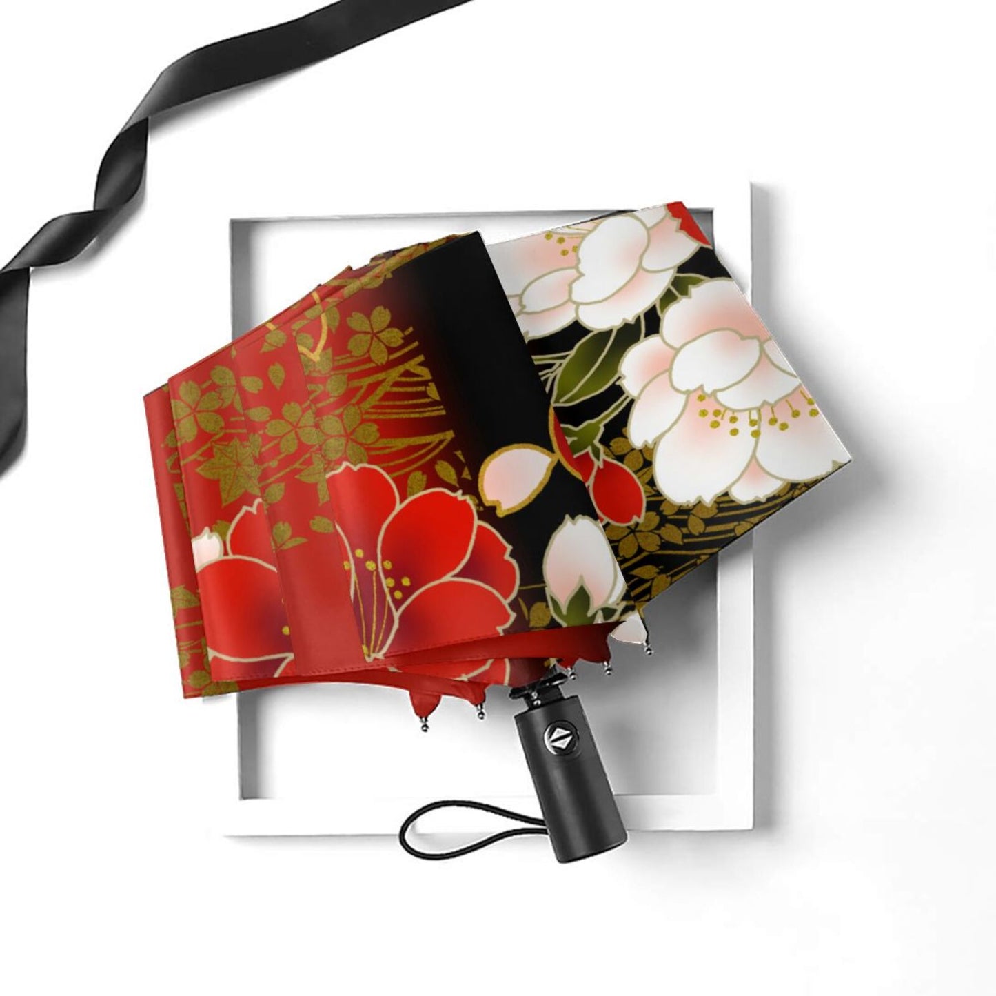 Parapluie pliable à motif floral