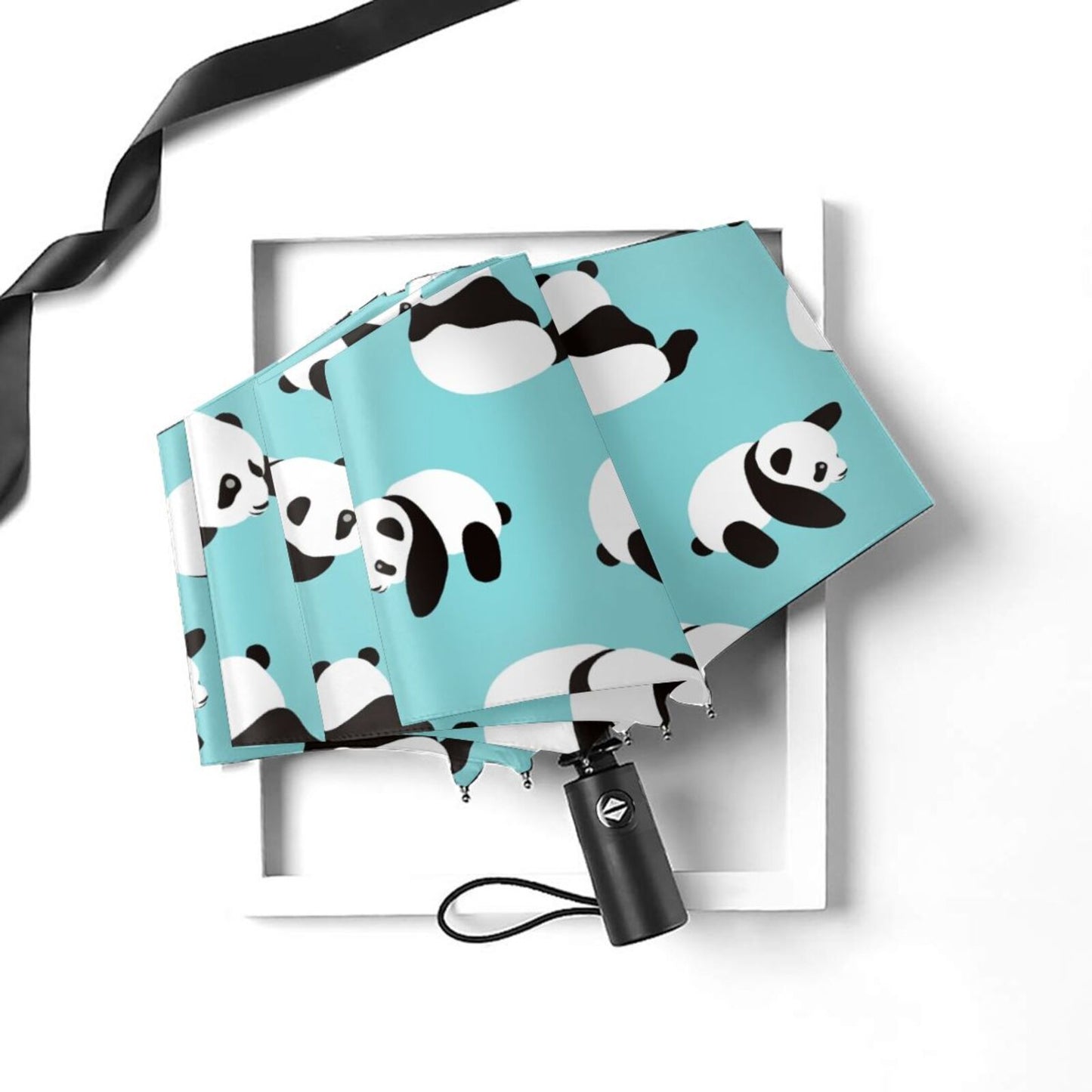 Mini parapluie pliant Panda roux