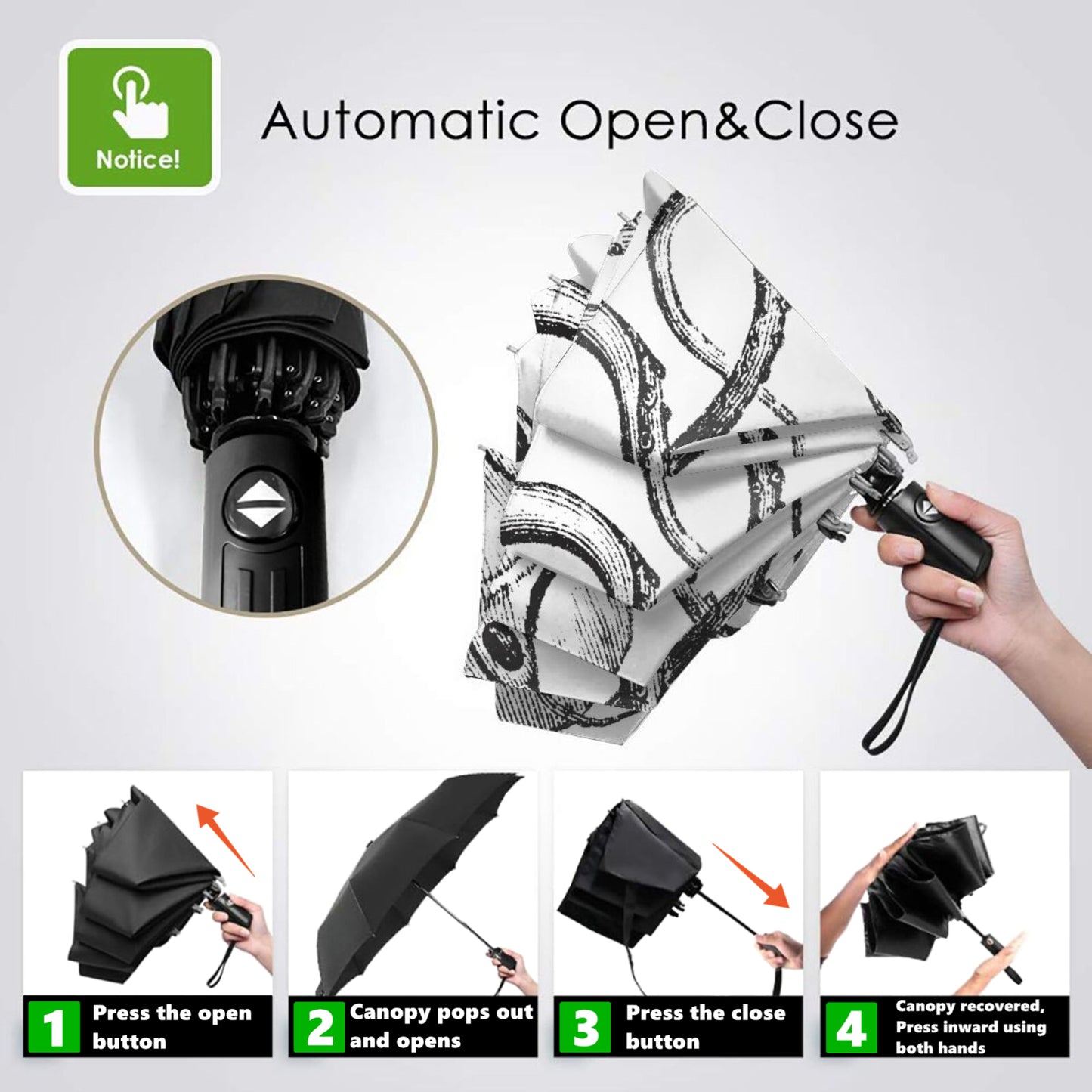 Parapluie de voyage pliable Octopus