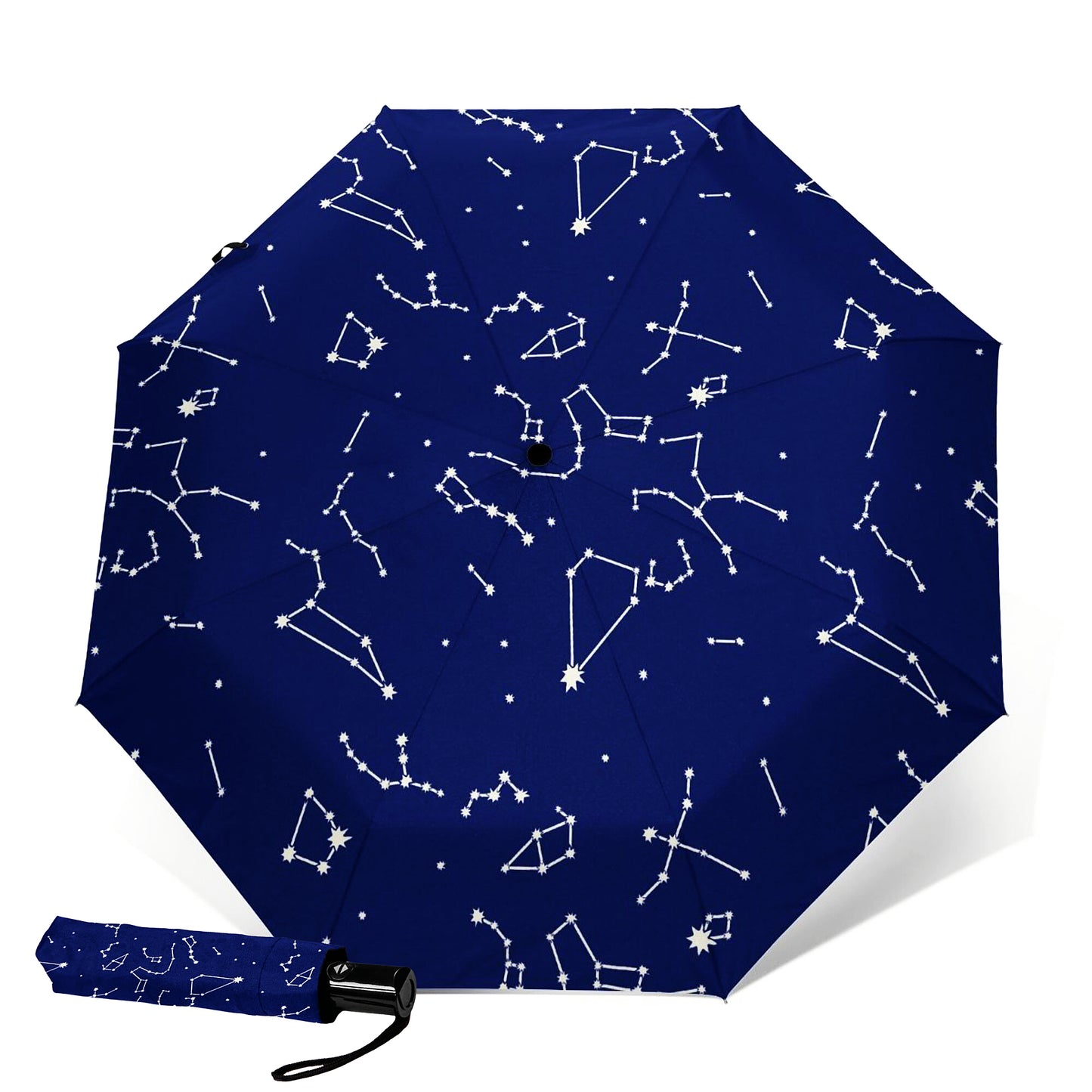 Parapluie pliable anti-UV au design nuit étoilée