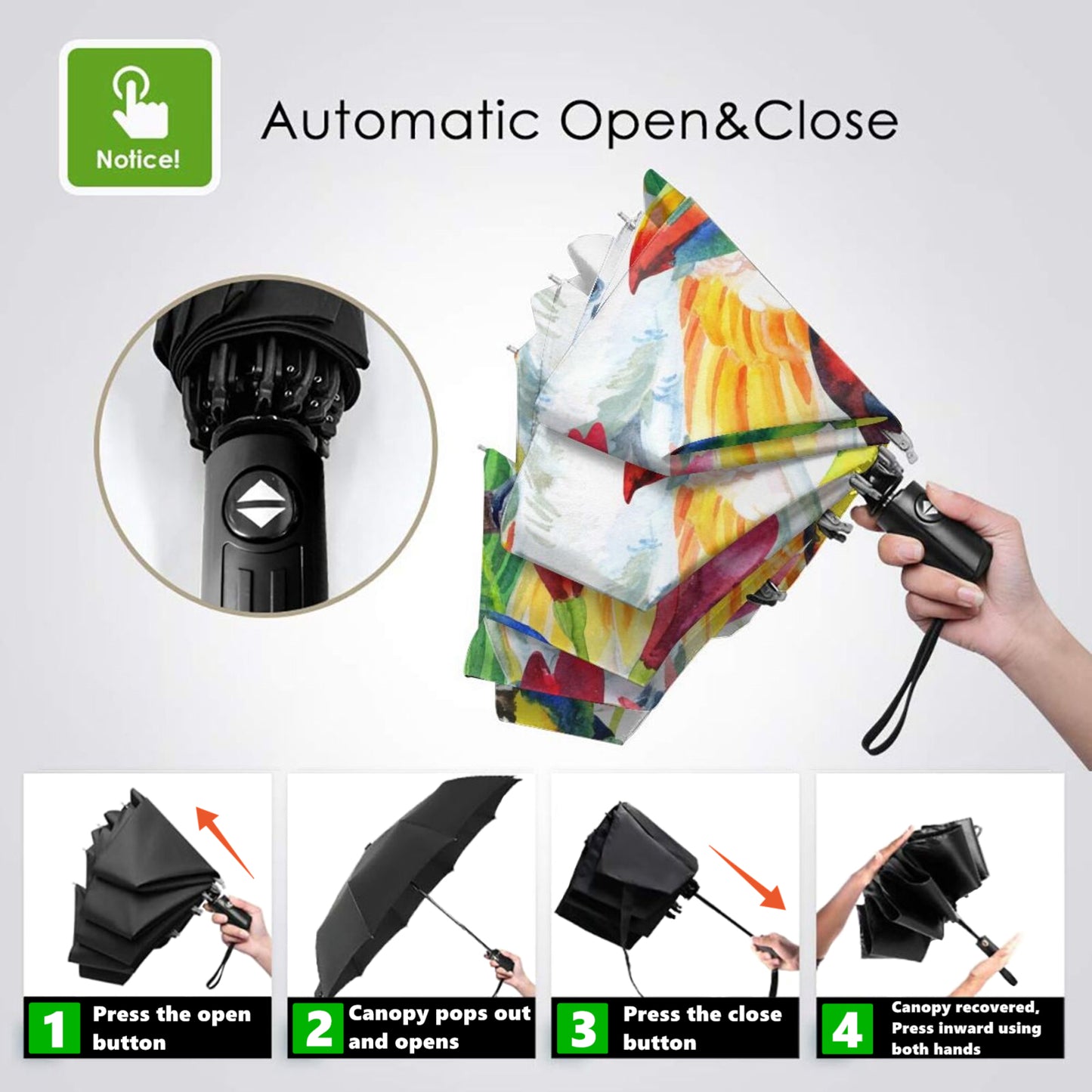 Parapluie de voyage compact Parrot