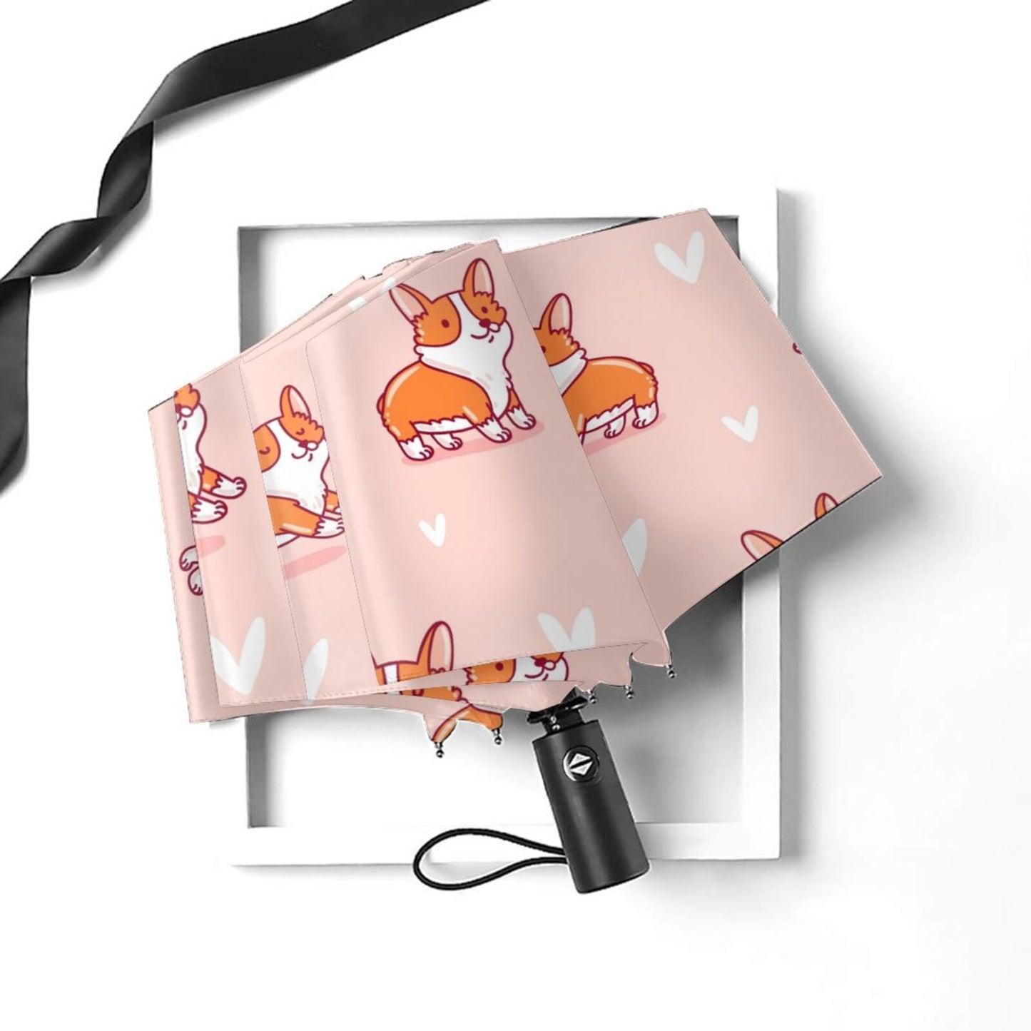 Parapluie de voyage pliable Little Corgi