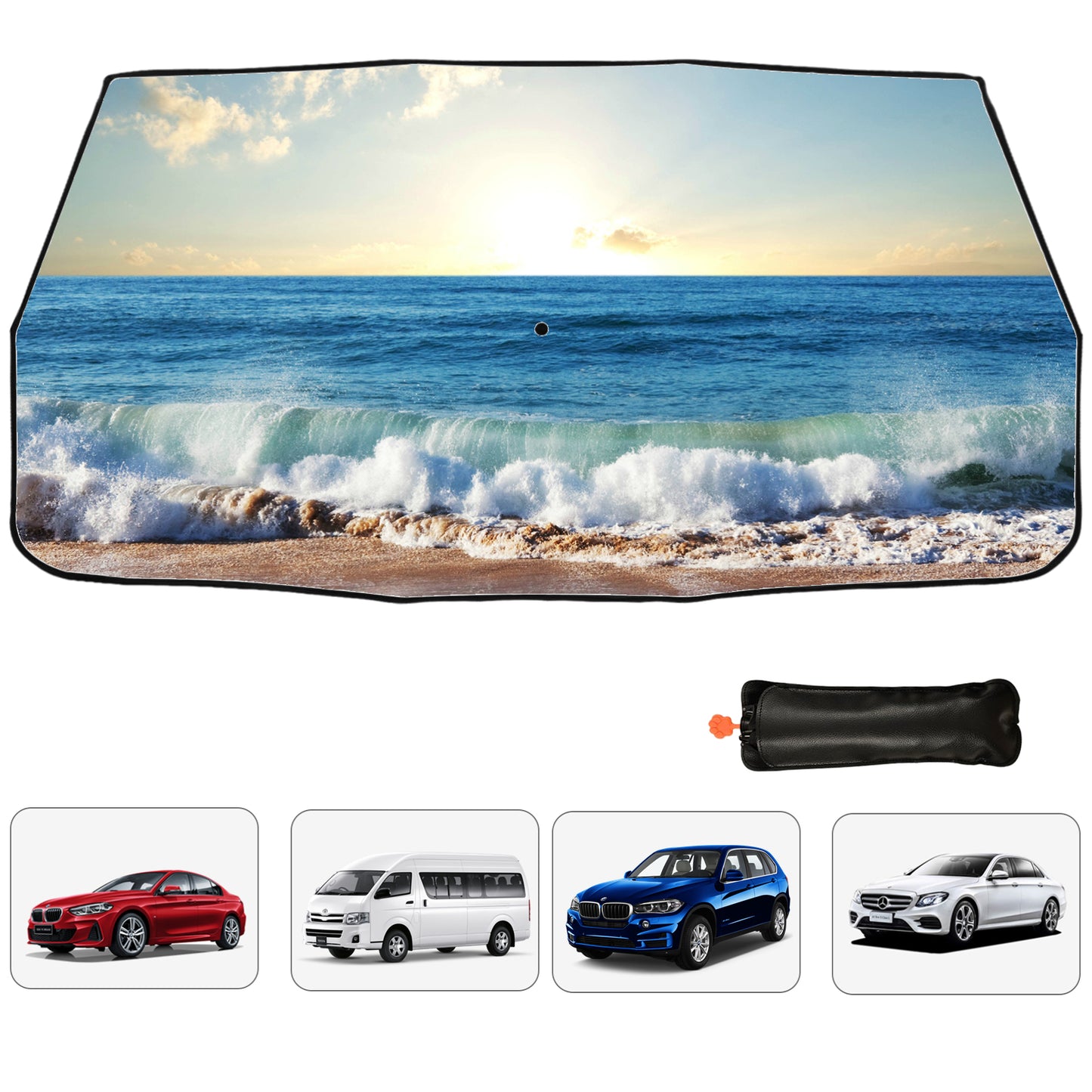 Meer und Himmel Sonnenschutz Auto Regenschirm