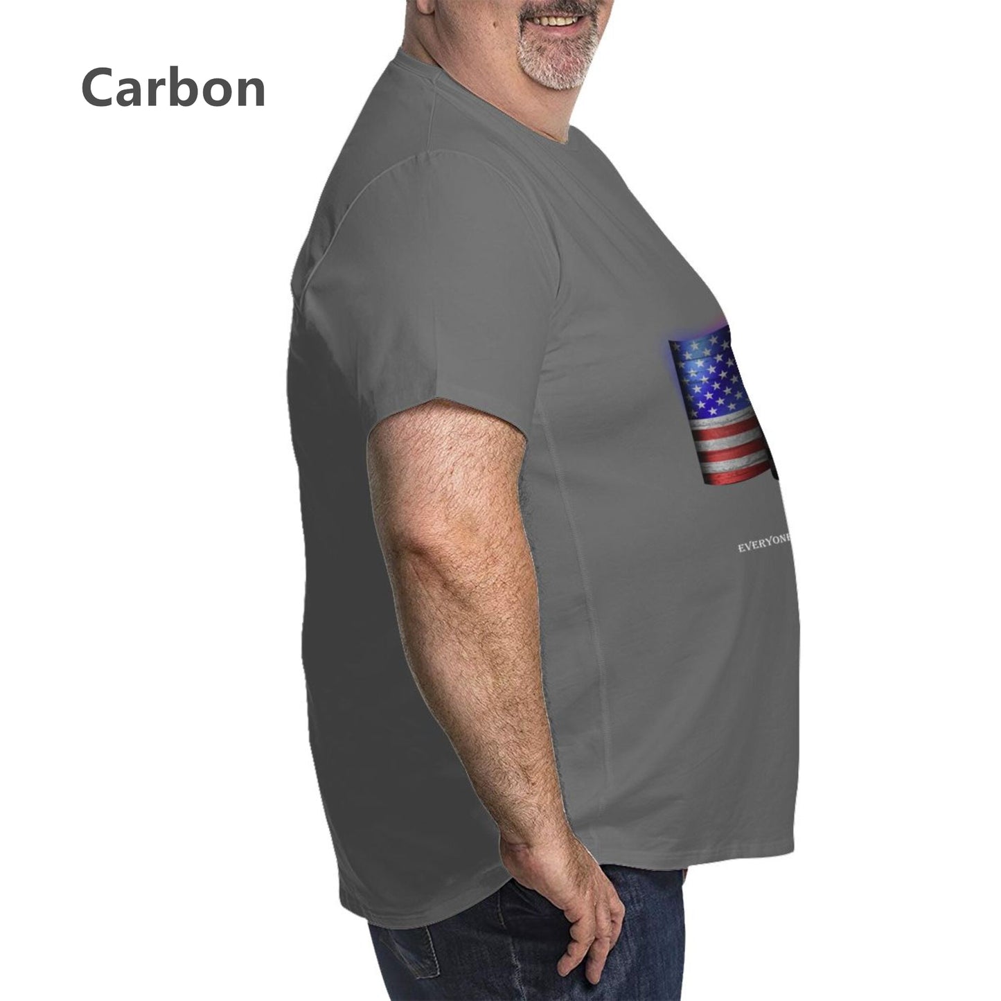 Flag Design Extra Large Plus Size Oversized T Shirts For Men