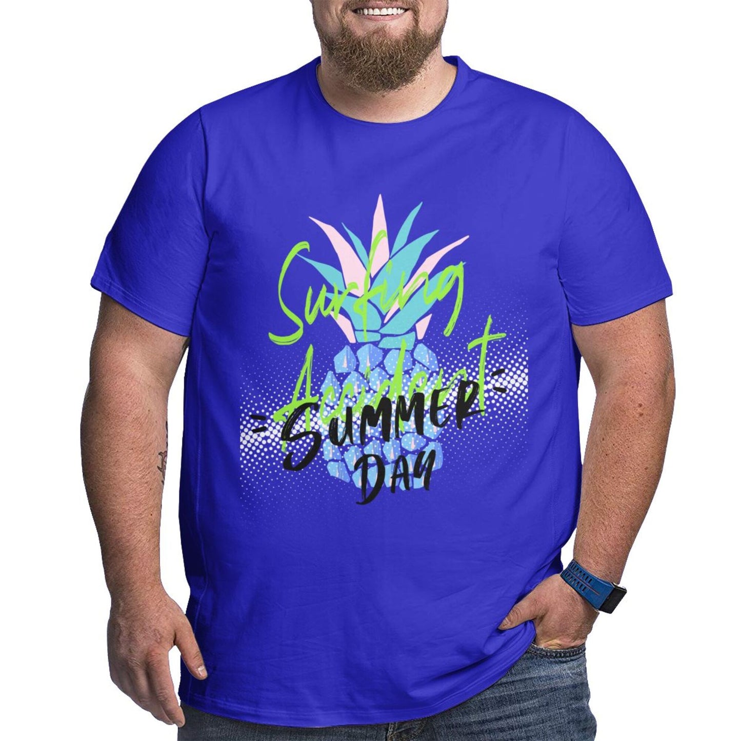 Summer Day Men's Extra Large Plus Size Oversized T Shirts