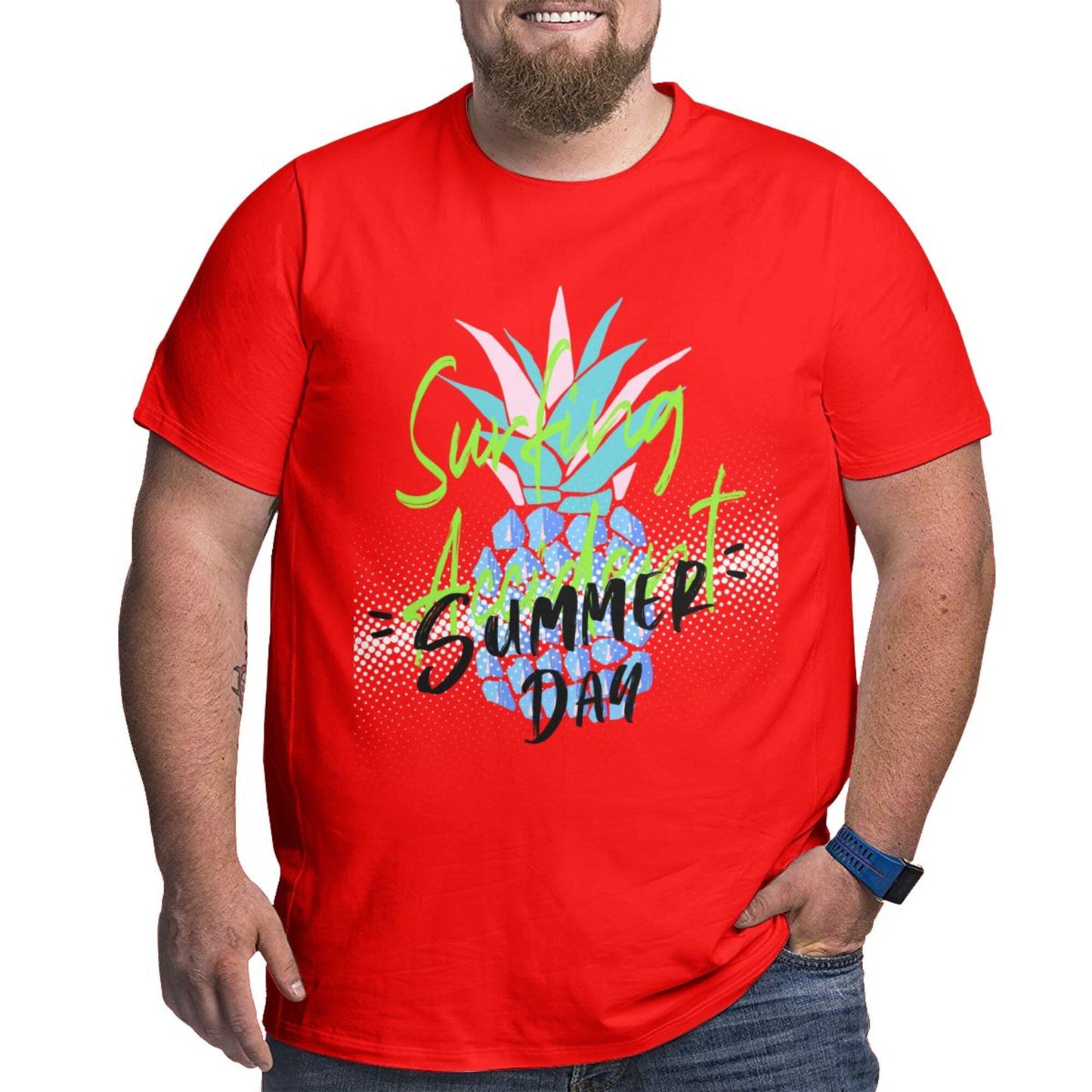 Summer Day Men's Extra Large Plus Size Oversized T Shirts