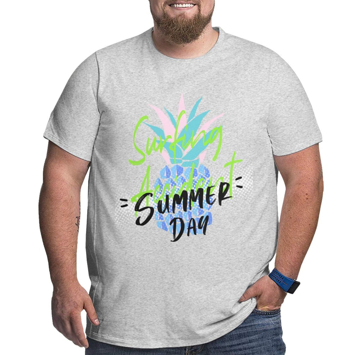 Summer Day Men's Extra Large Plus Size Oversized T Shirts