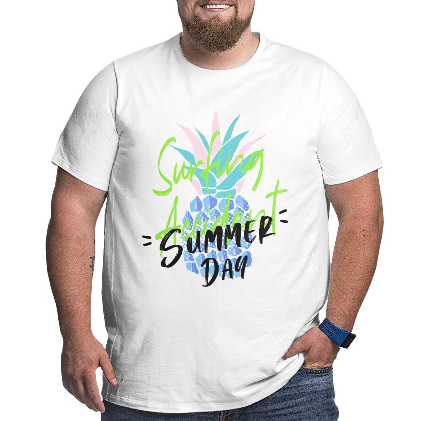 Summer Day Men's Extra Large Plus Size Oversized T Shirts