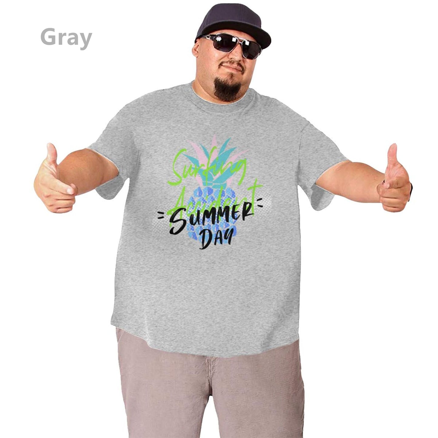 Summer Day Men's Extra Large Plus Size Oversized T Shirts