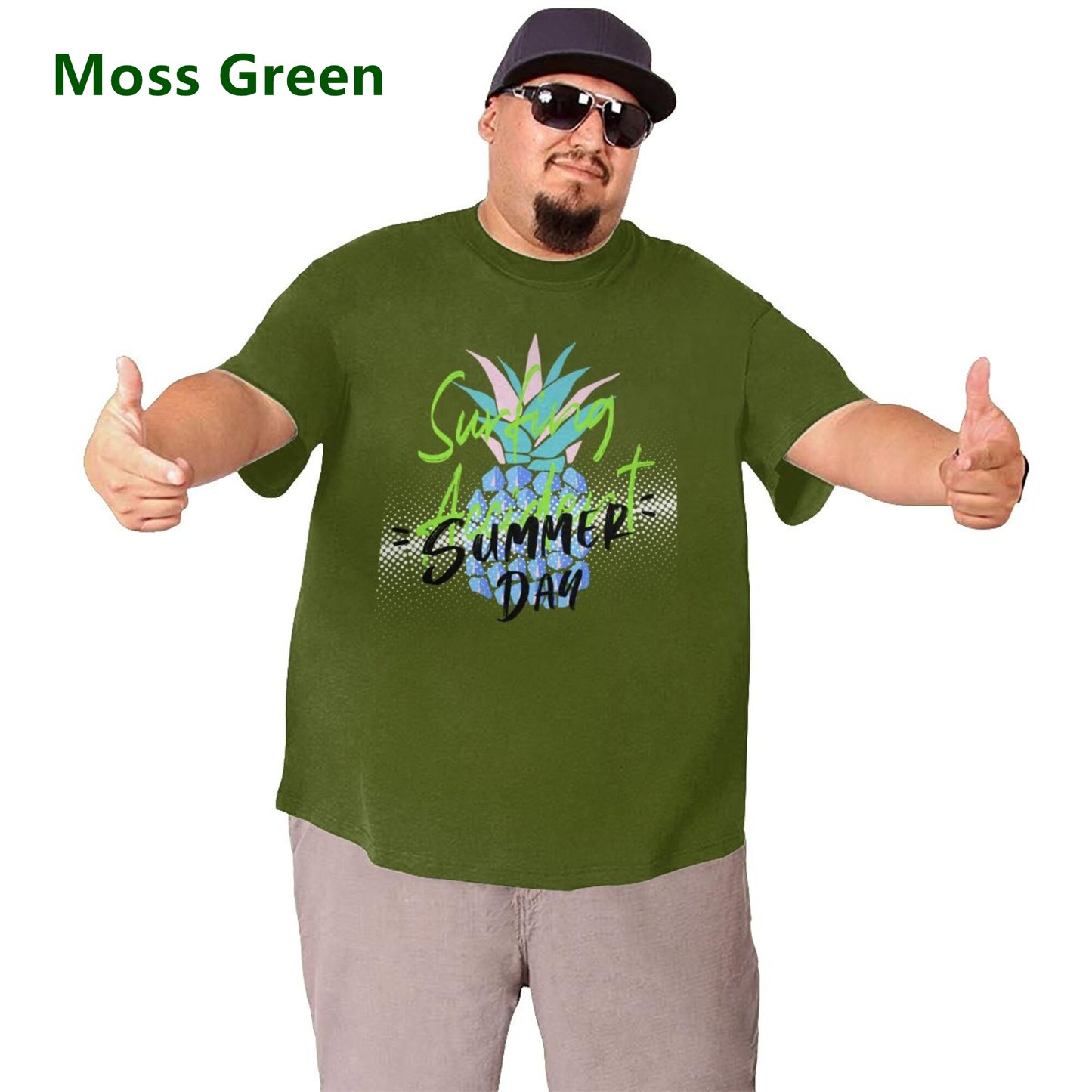 Summer Day Men's Extra Large Plus Size Oversized T Shirts