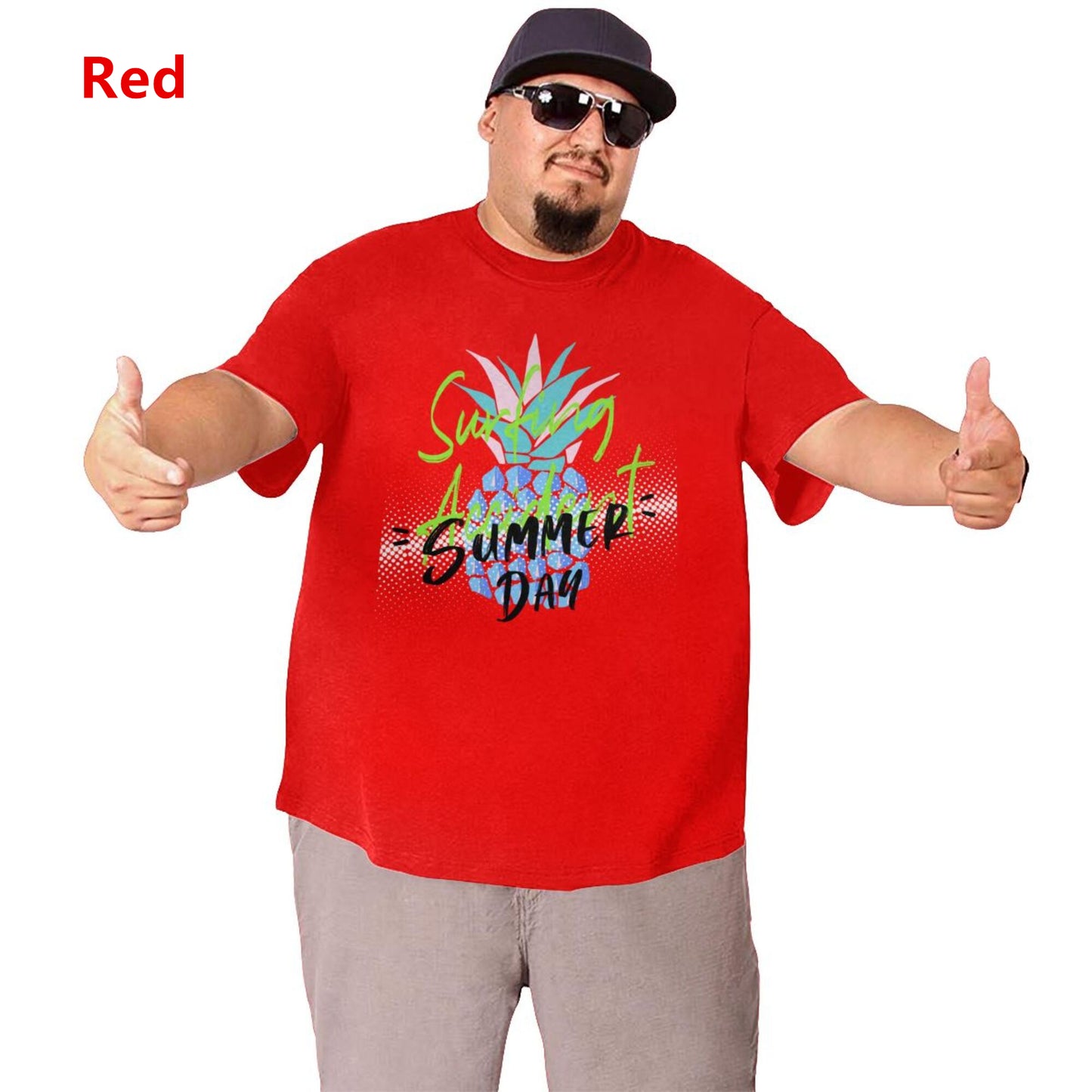 Summer Day Men's Extra Large Plus Size Oversized T Shirts