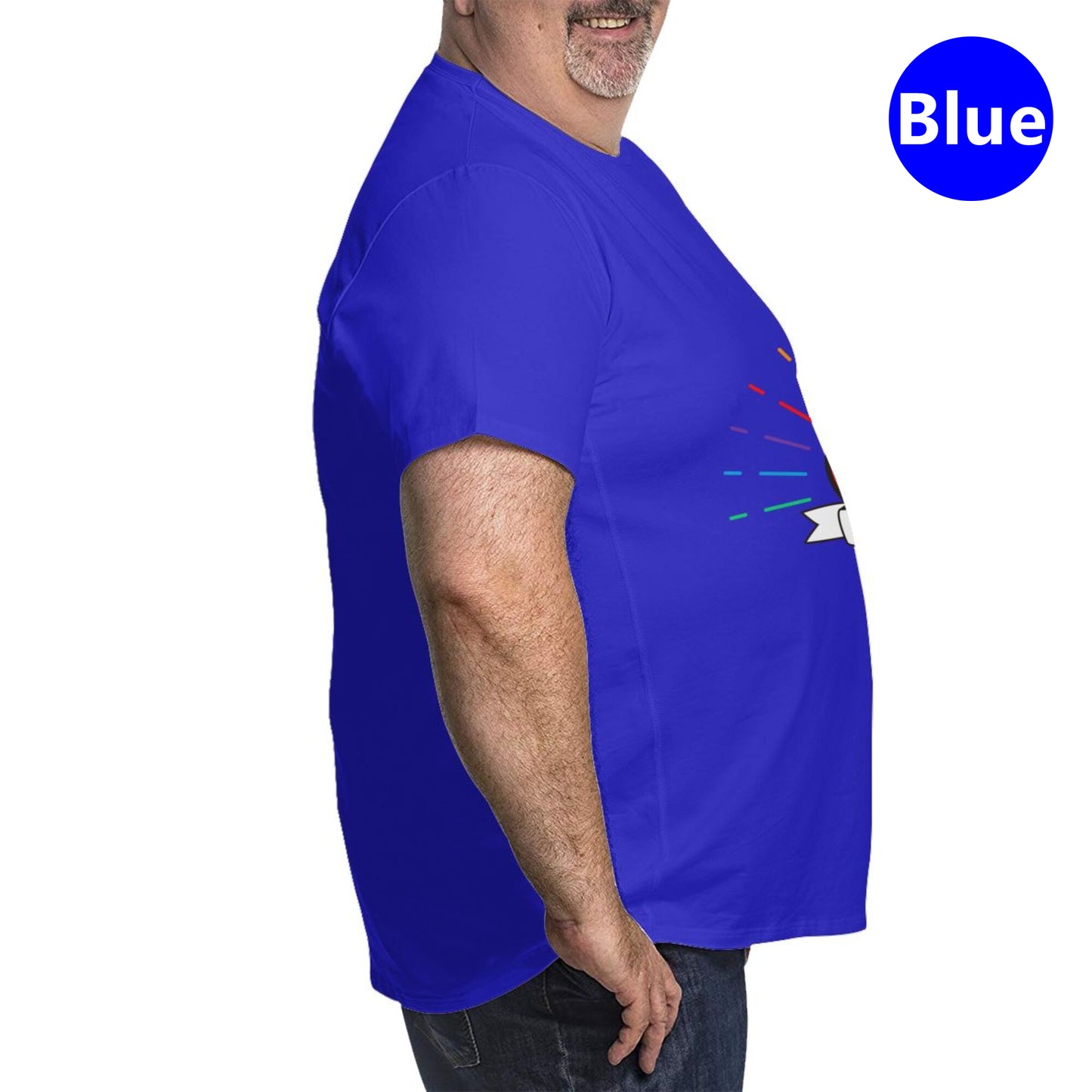 Heart-Shaped Rainbow Extra Large Tall Mens T Shirts