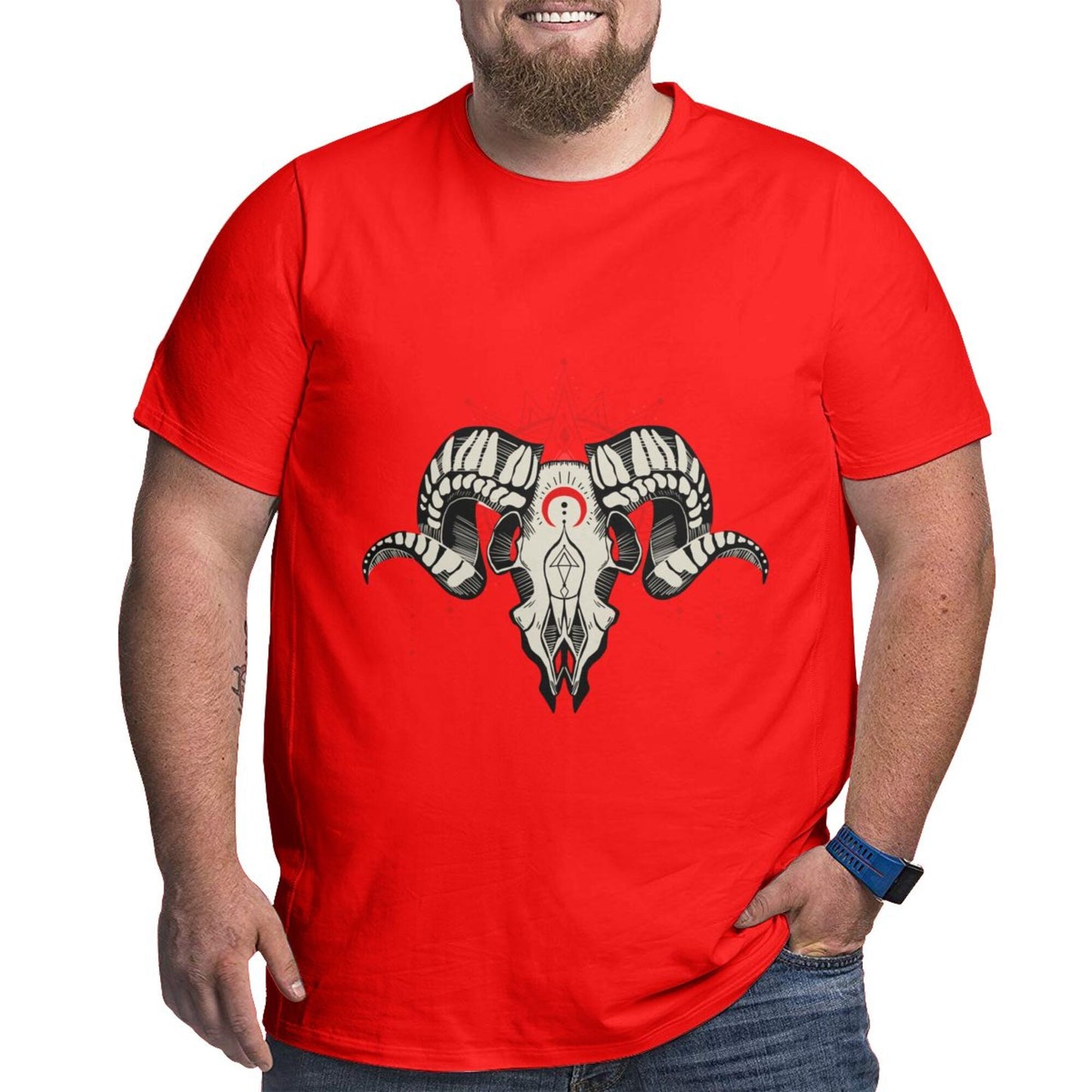Ram Skull Extra Large Tall Mens T Shirts