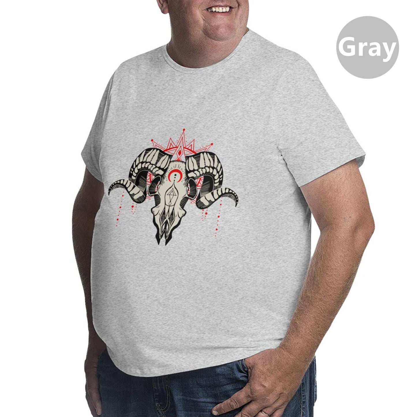 Ram Skull Extra Large Tall Mens T Shirts