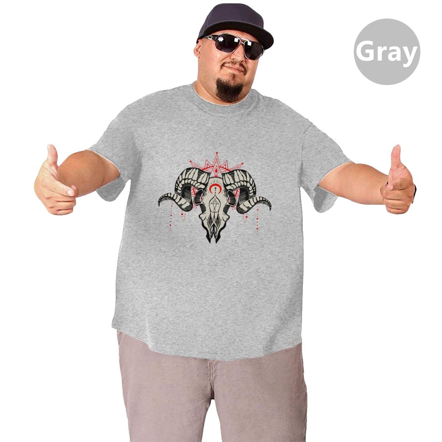 Ram Skull Extra Large Tall Mens T Shirts