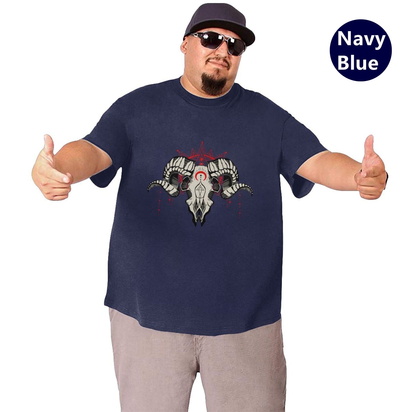 Ram Skull Extra Large Tall Mens T Shirts