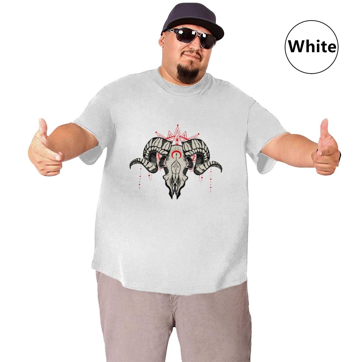 Ram Skull Extra Large Tall Mens T Shirts
