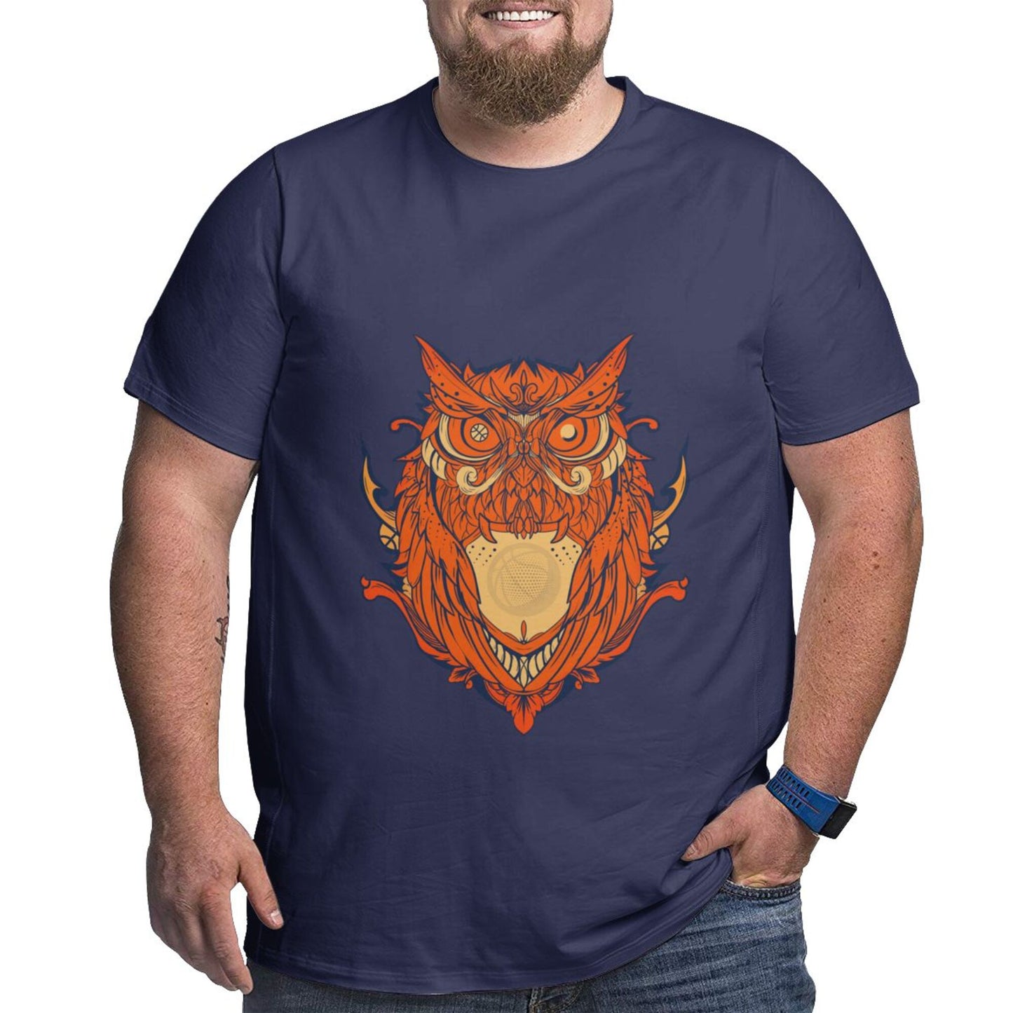 Owl Design Extra Large Tall Mens T Shirts