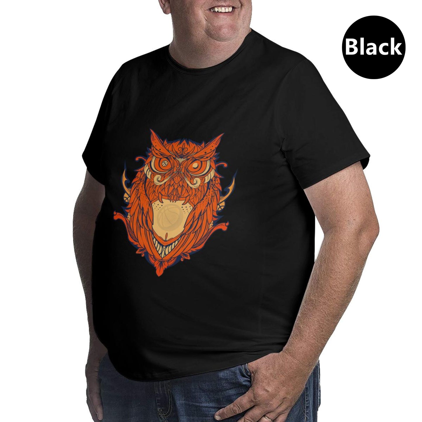 Owl Design Extra Large Tall Mens T Shirts