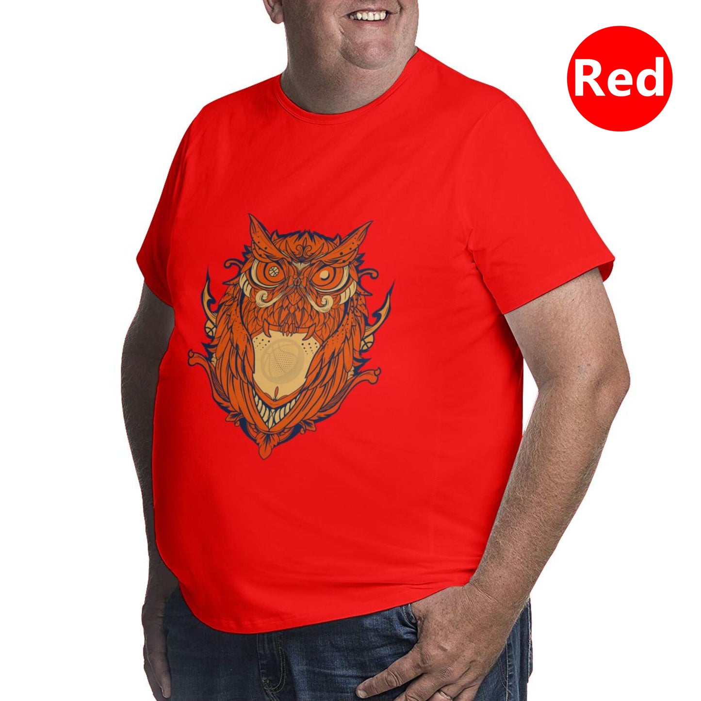 Owl Design Extra Large Tall Mens T Shirts