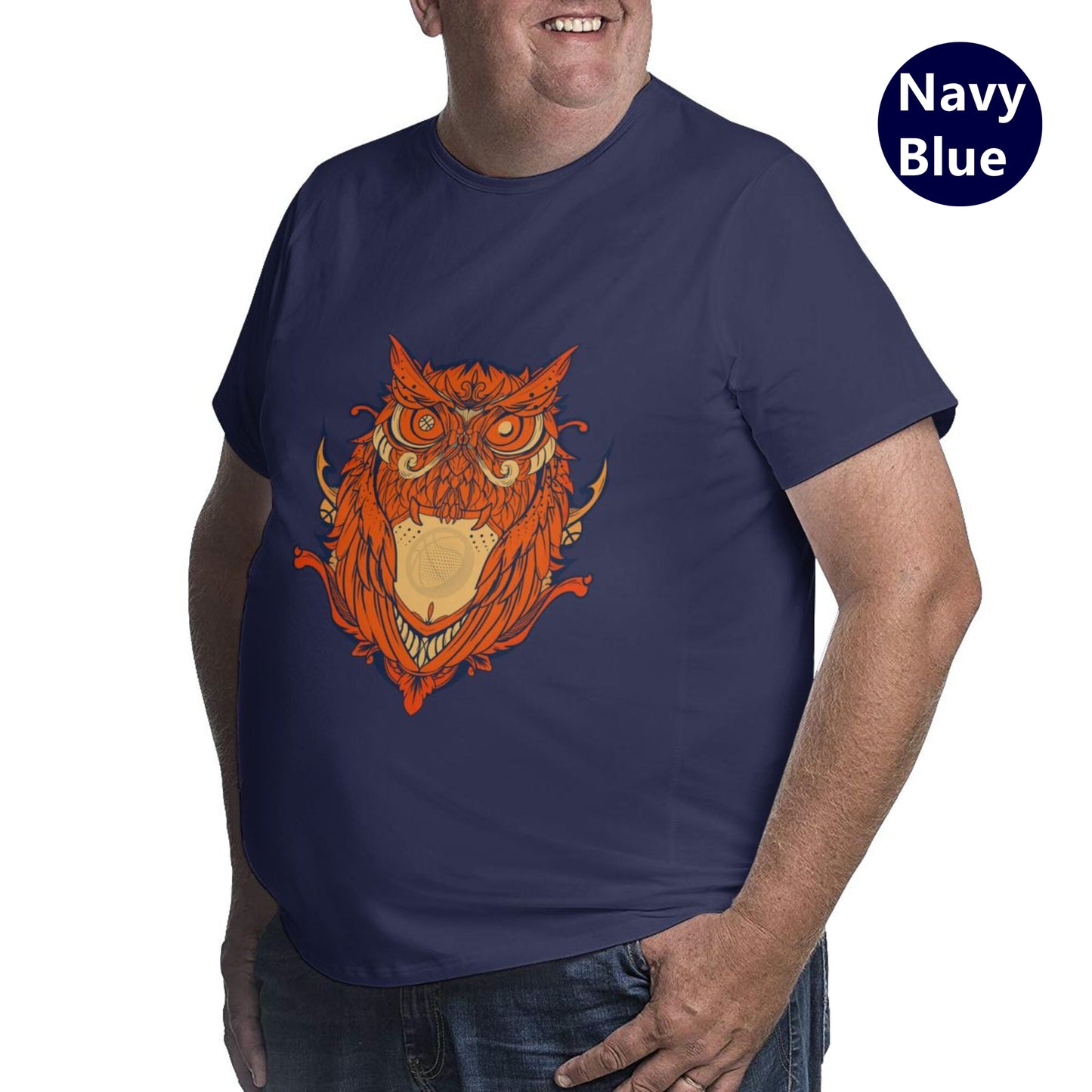 Owl Design Extra Large Tall Mens T Shirts