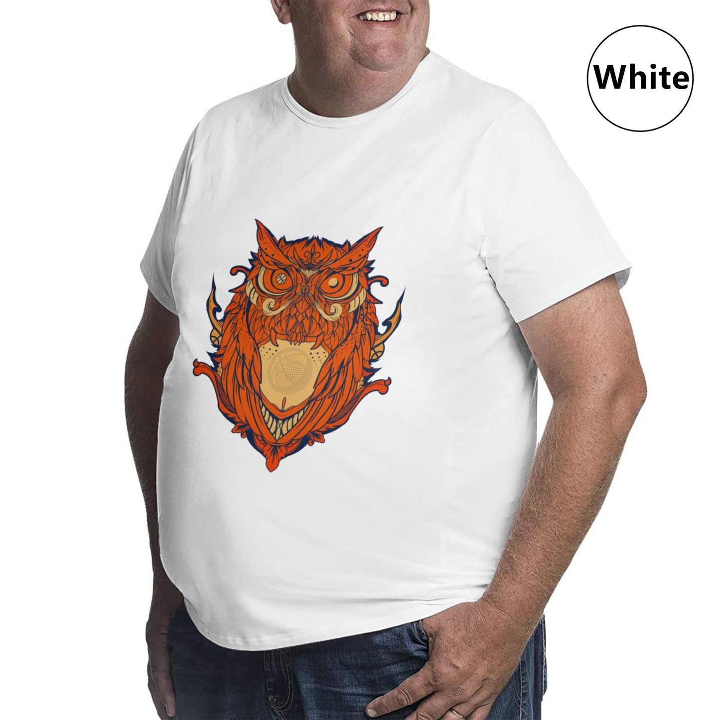 Owl Design Extra Large Tall Mens T Shirts